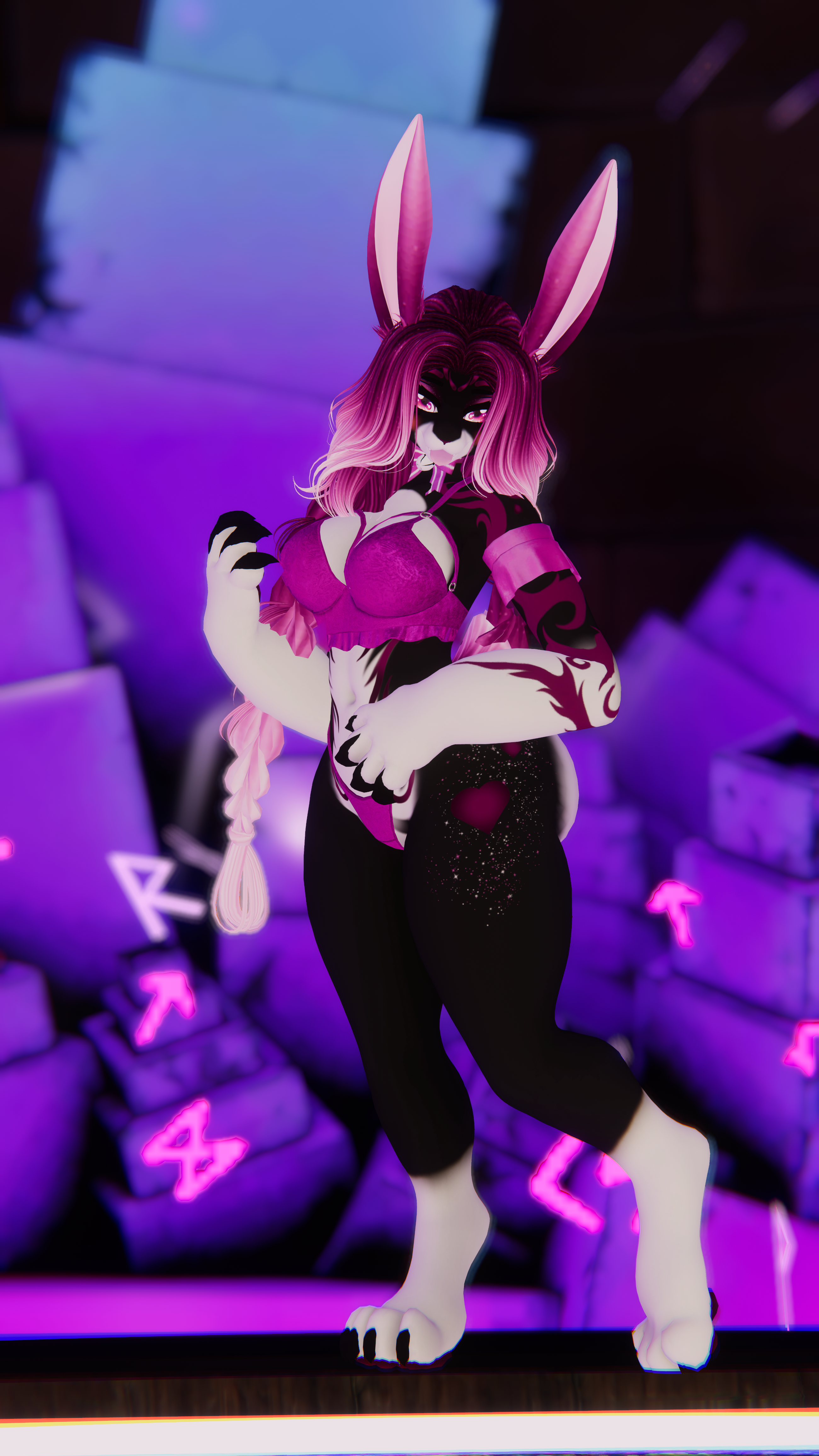 Xenia Witch Bunny VRChat Avatar FACETRACKING
