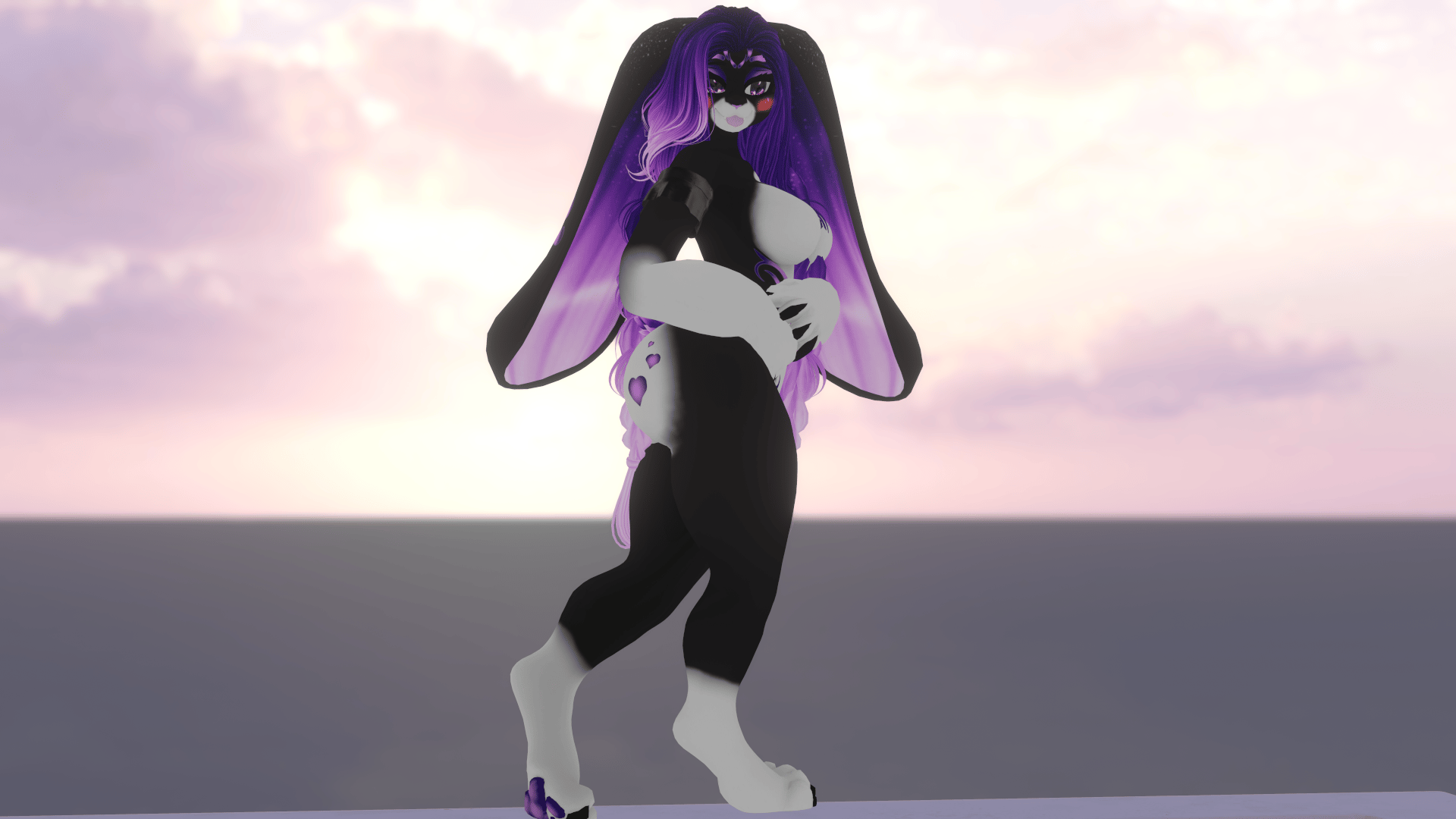 Xenia Witch Bunny VRChat Avatar FACETRACKING
