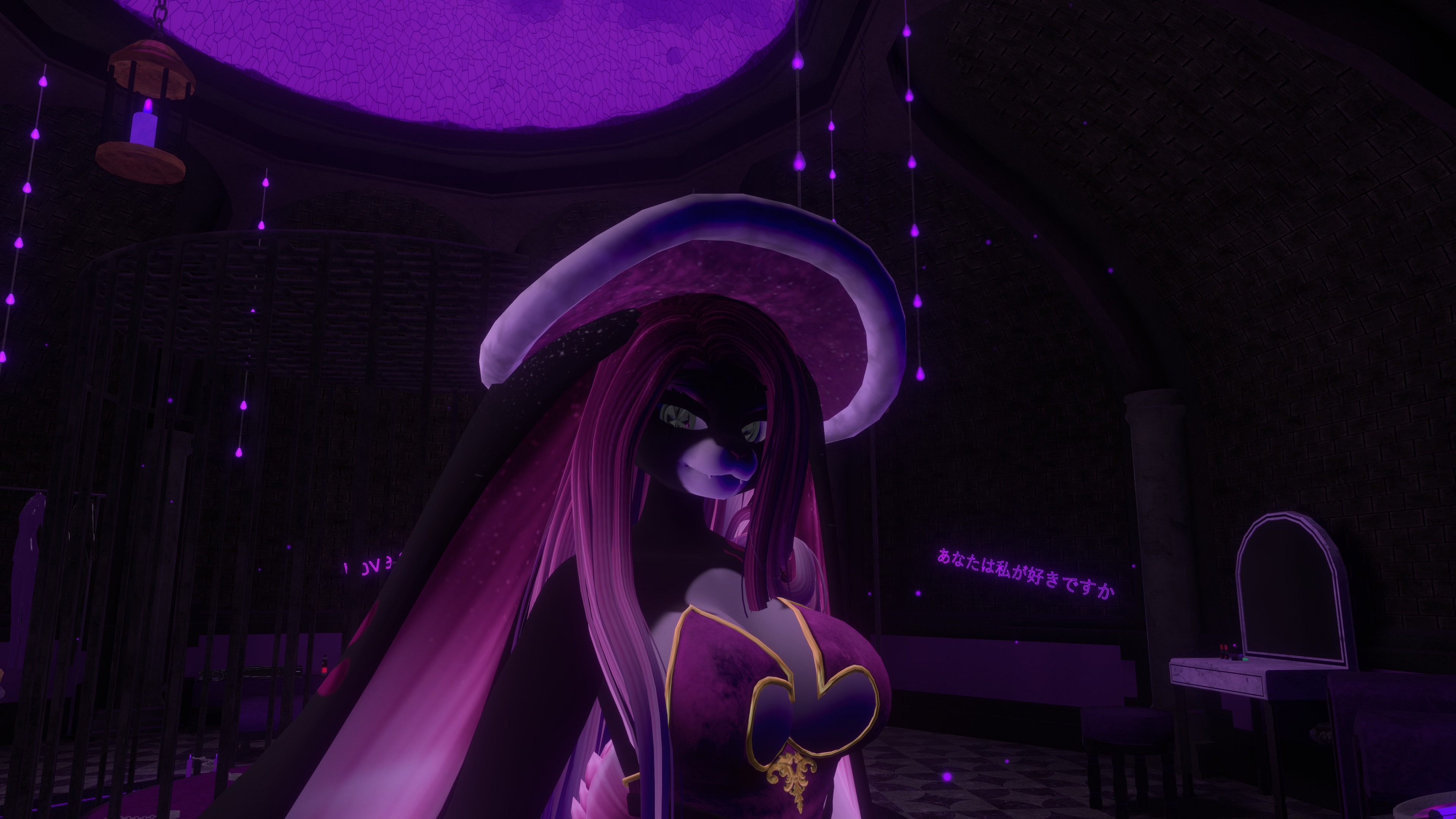 Xenia Witch Bunny VRChat Avatar FACETRACKING