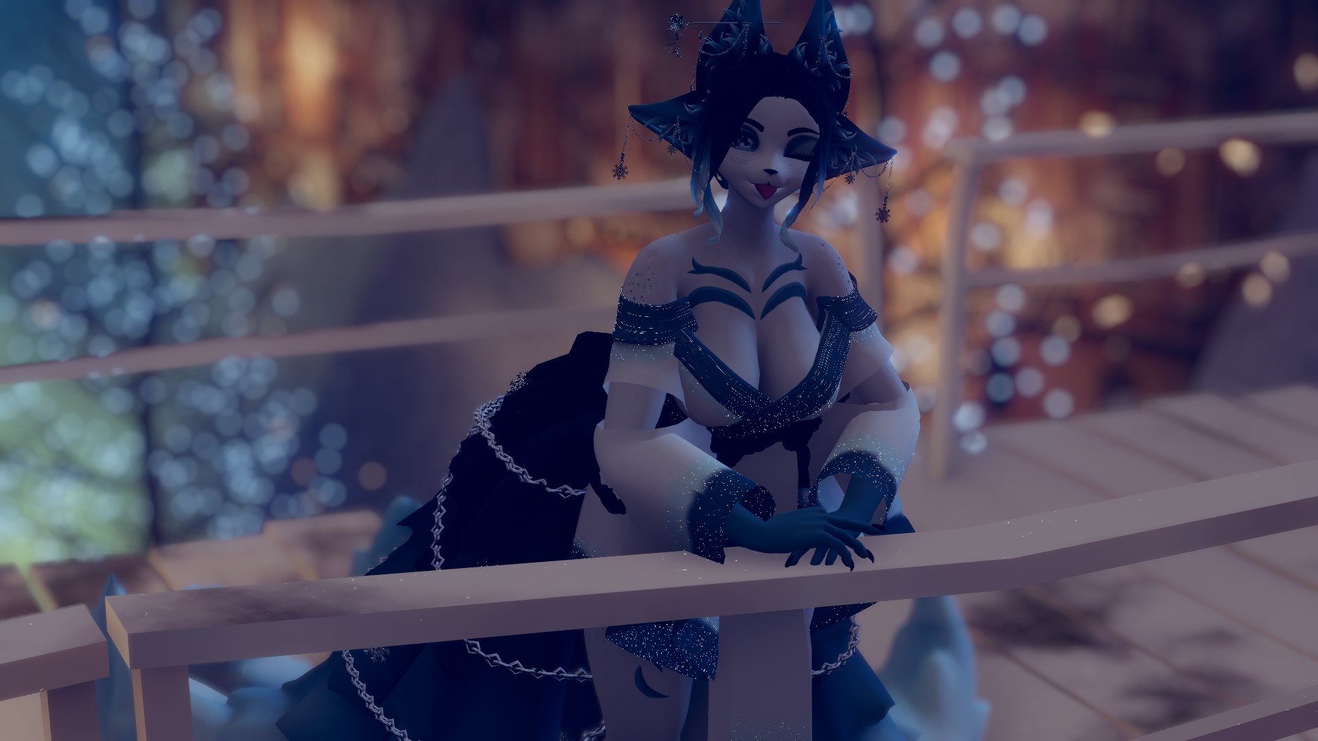 18+ ONLY!!!!! Yuki the Ice Kitsune VRFurry Base VRChat Avatar