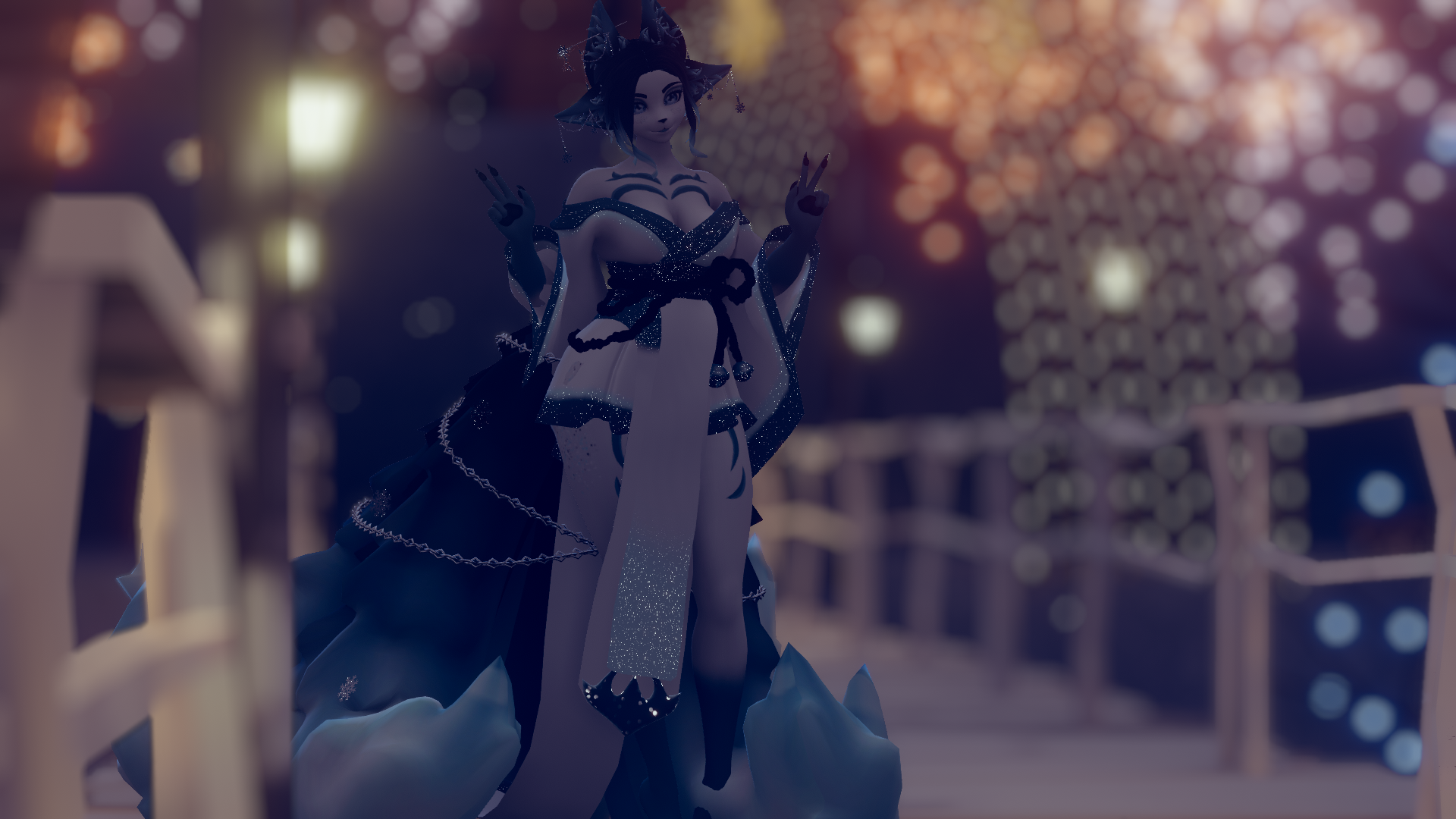 18+ ONLY!!!!! Yuki the Ice Kitsune VRFurry Base VRChat Avatar