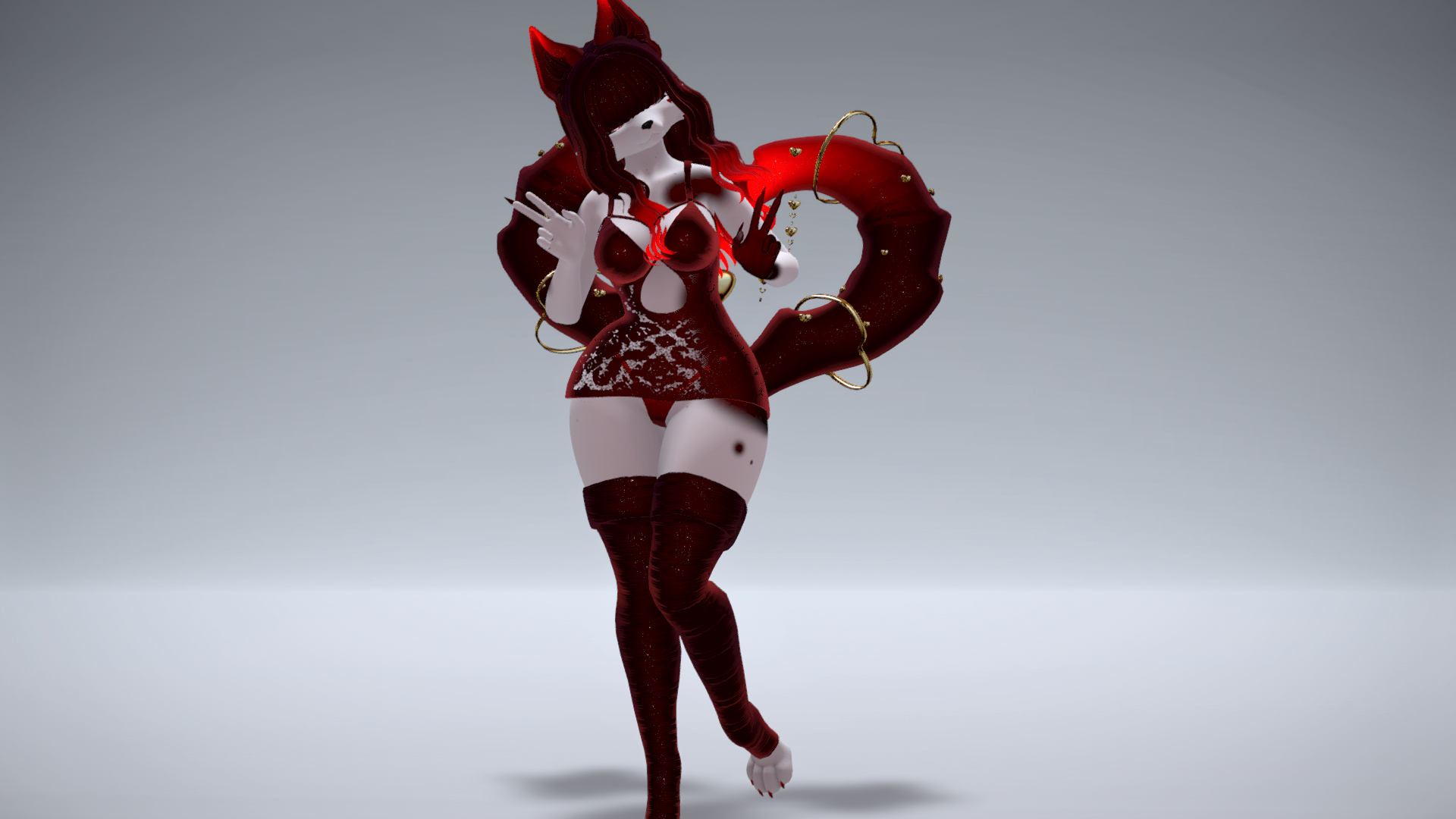 LoveStruck The Heart Fox VRChat Avatar