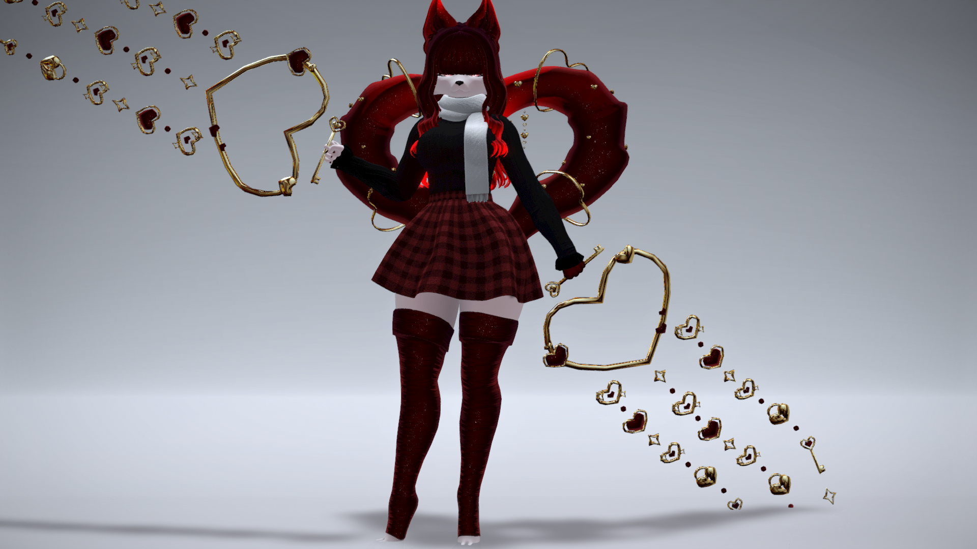 LoveStruck The Heart Fox VRChat Avatar
