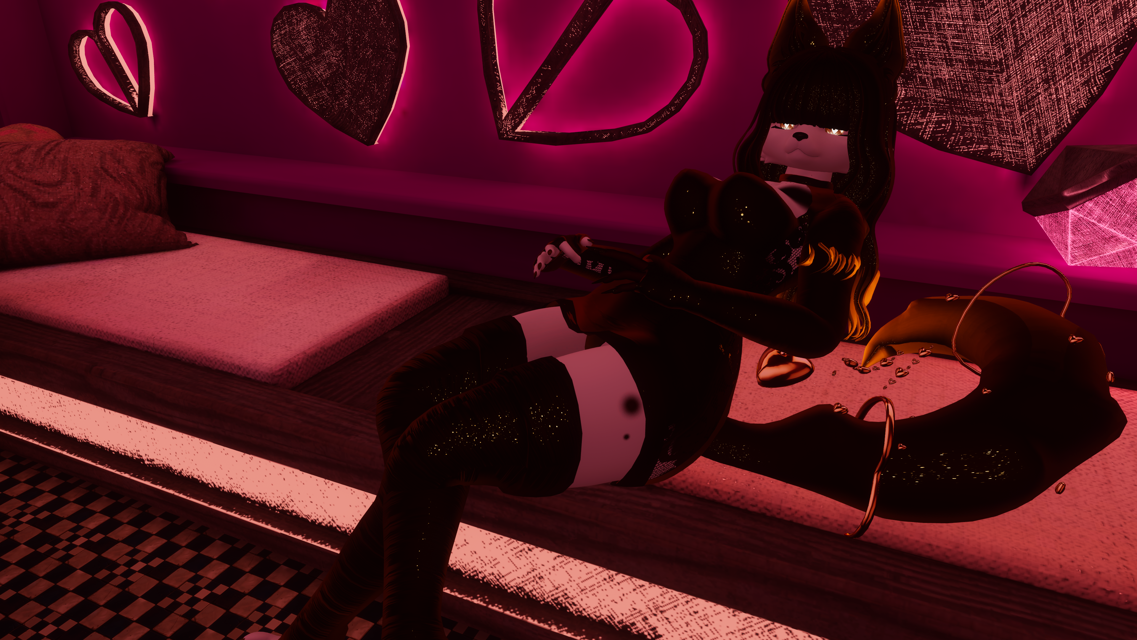 LoveStruck The Heart Fox VRChat Avatar