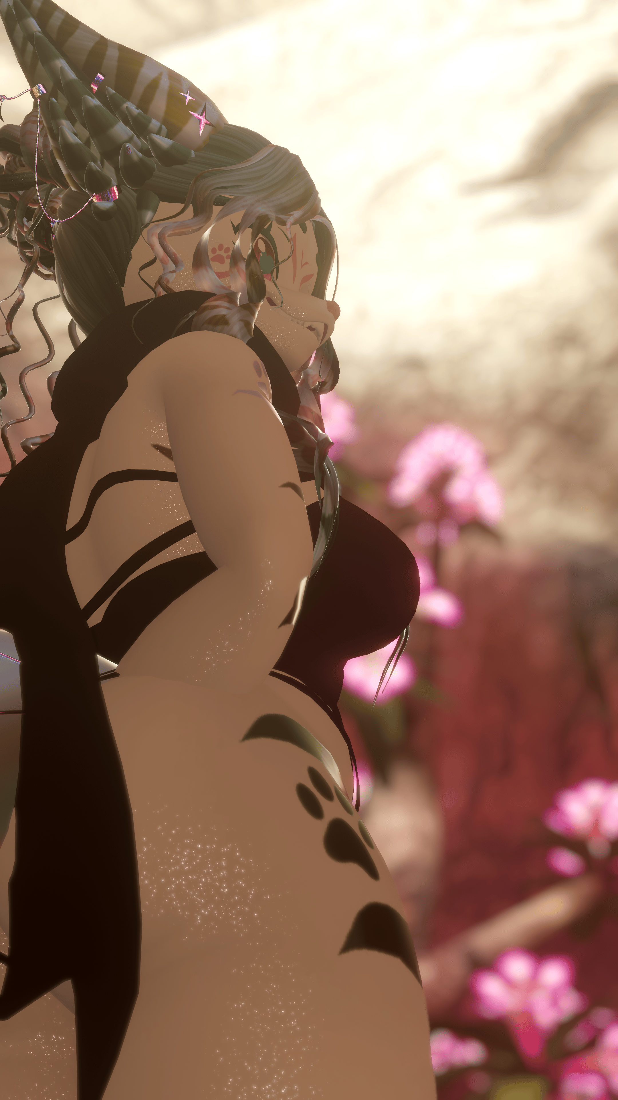 18+ (Facetracking) Kirita the Striped Fox VRChat Vulpup Avatar