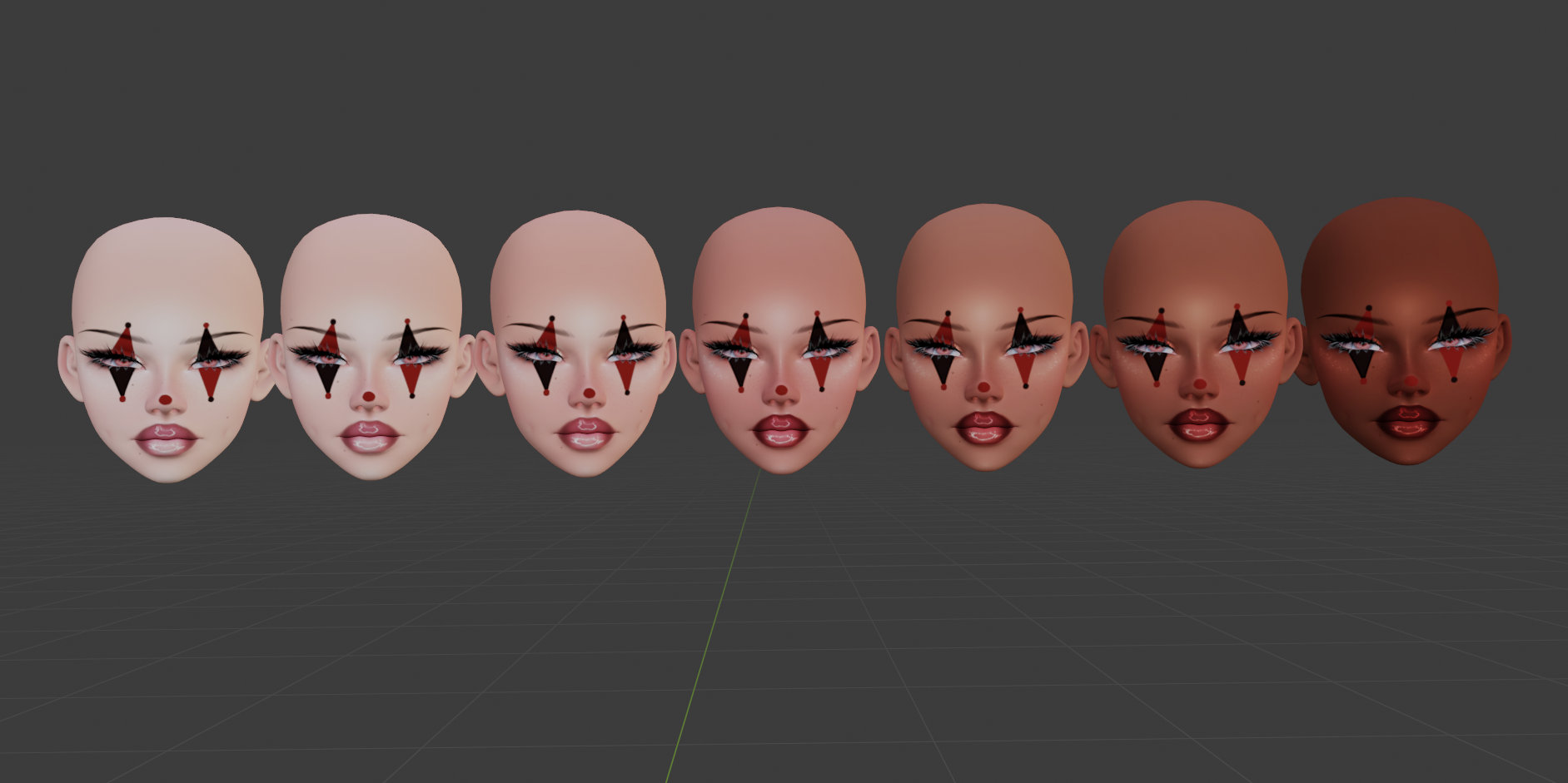 Baddie Jester Makeup (Dolce Head)