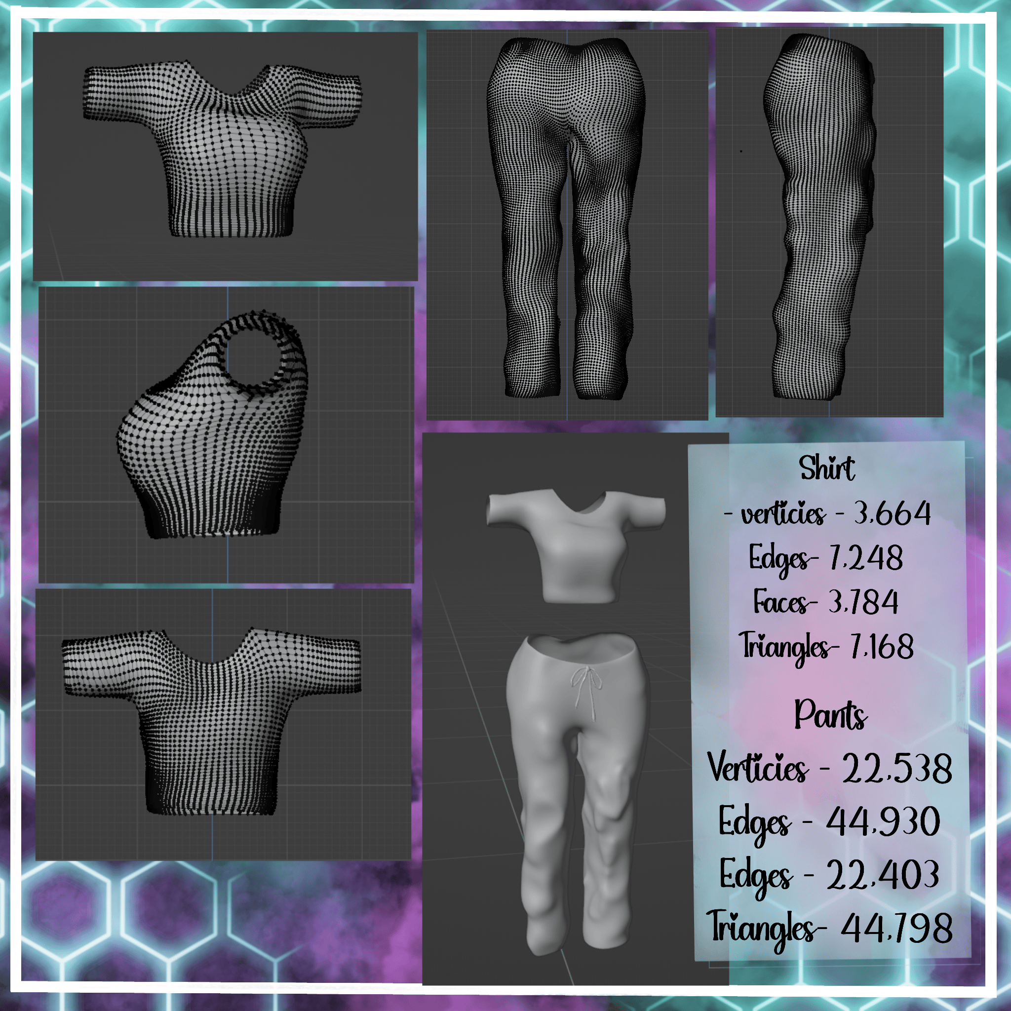 PJS OUTFIT | FREE | WEIGHT PAINTED | ANIME