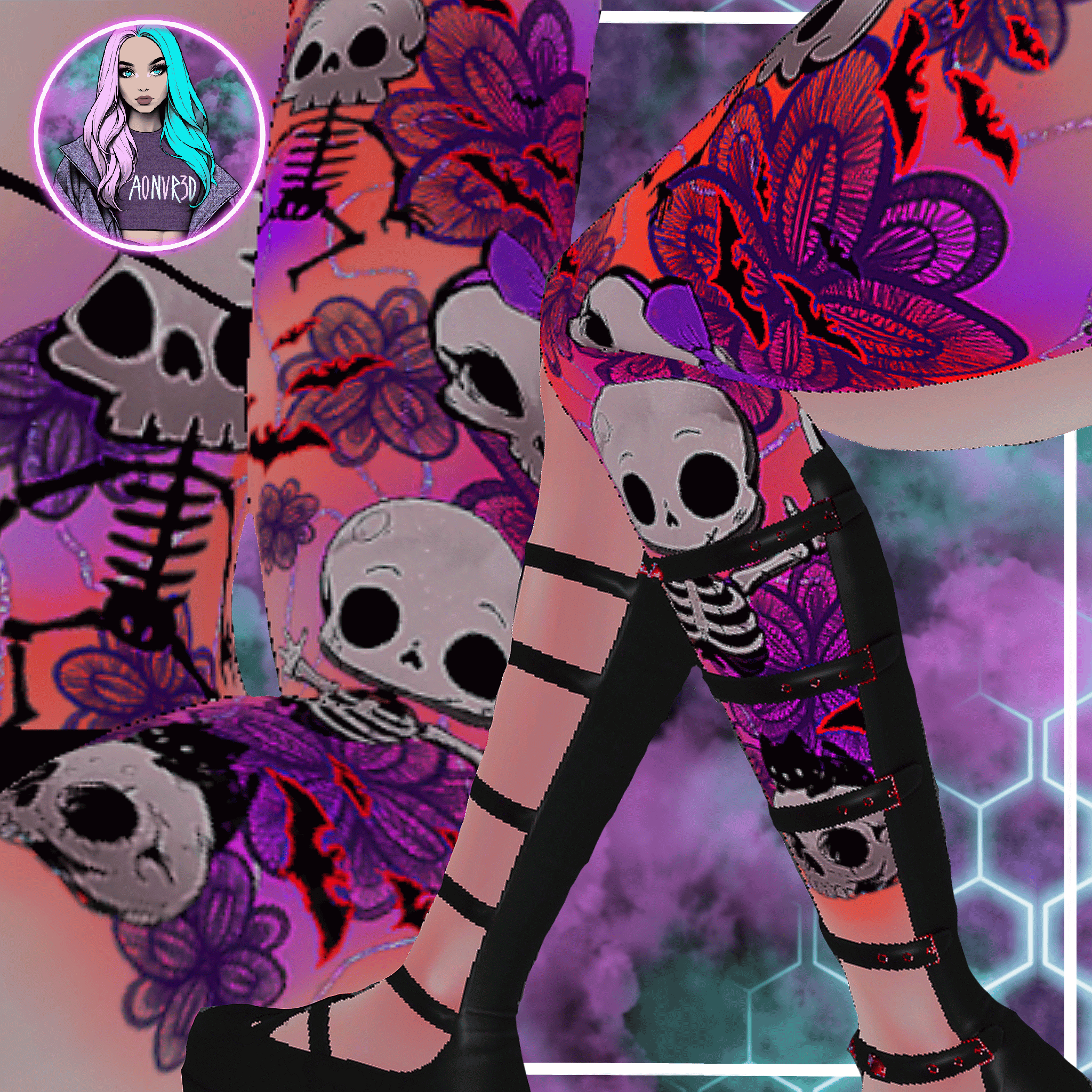 CUTE SPOOKY TATTOOS V2 | 2k | EGIRL | SLIM FIT | ZINFIT| ANIME |