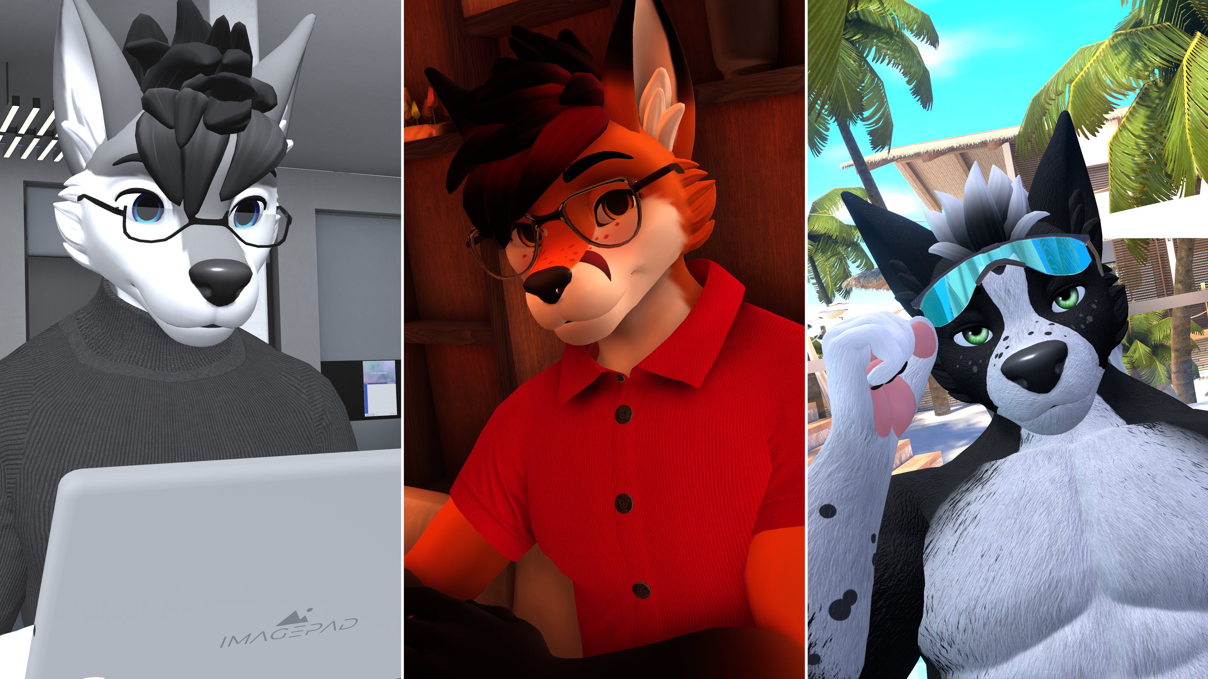 Male Winterpaw Canine - Glasses Collection