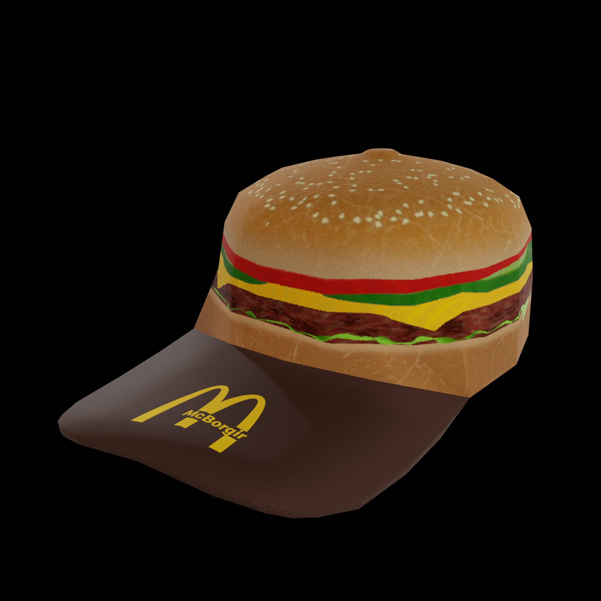 Uno greasy burger hat