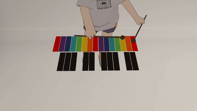 VRChat Xylophone | Physical Mallet Instrument
