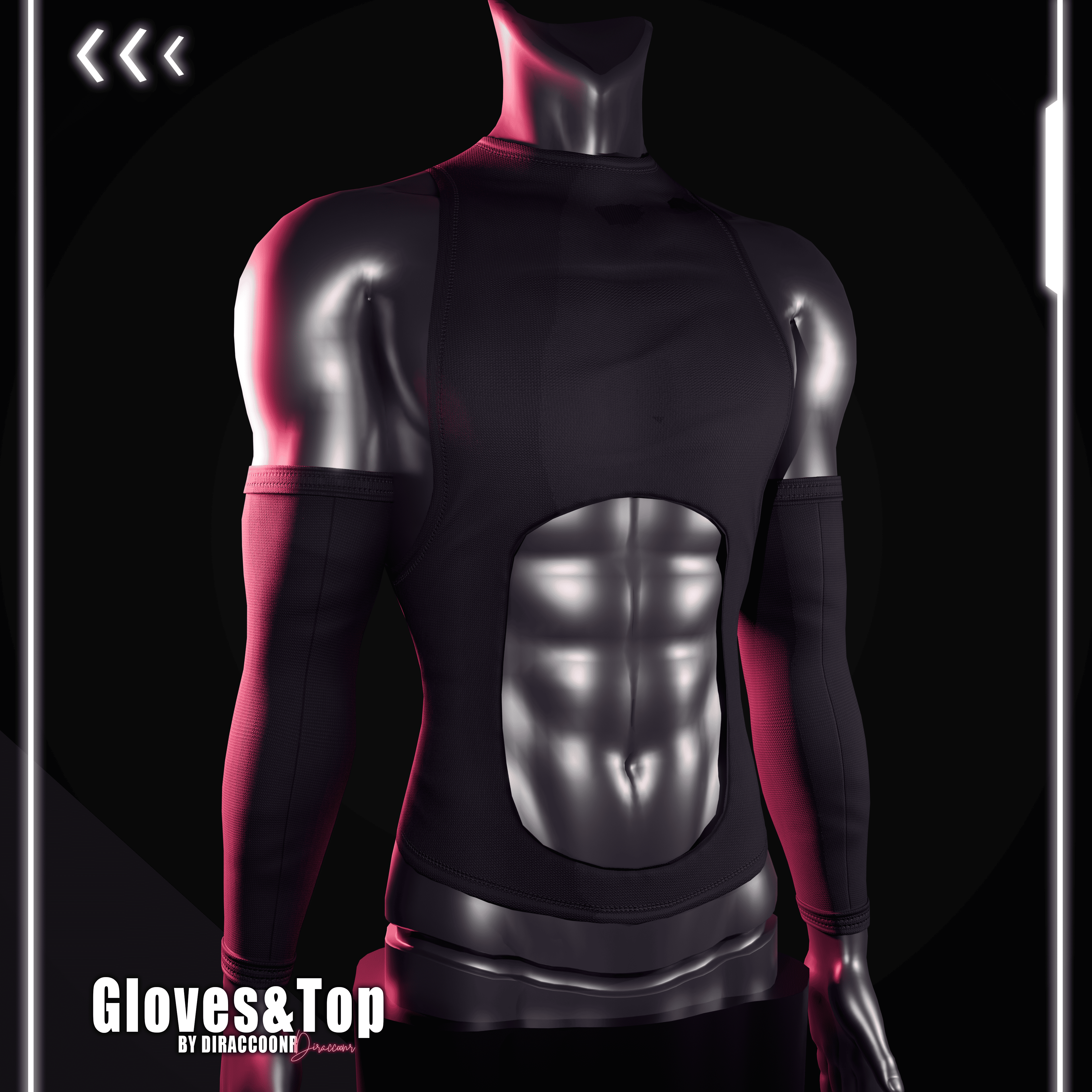 ♡ Gloves&Top ( Fitted E-Boy ) 