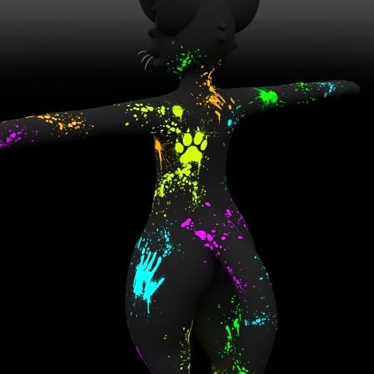 [MAYU] Rave Paint Decals and Emission