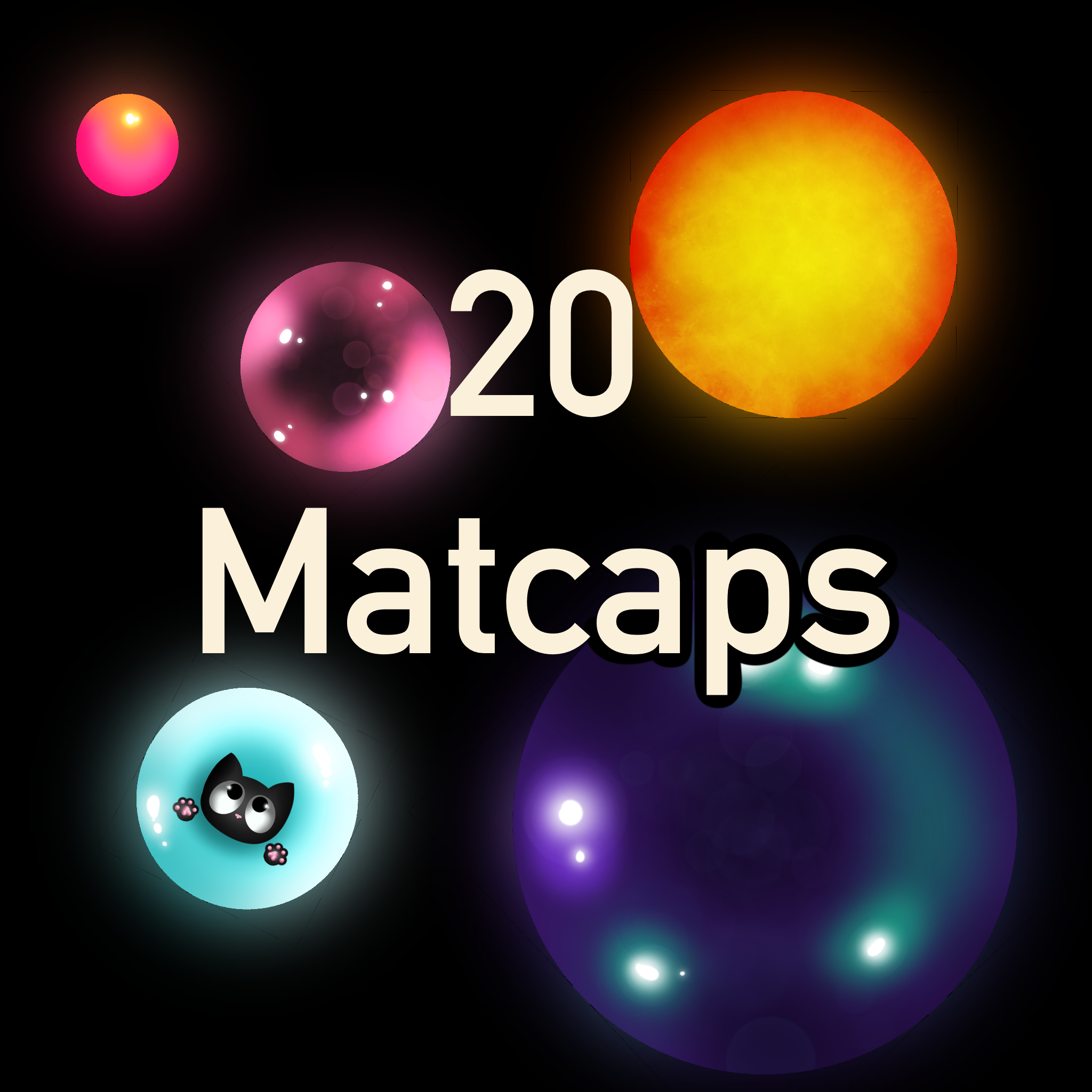 - 3eveepaws matcaps - 20 free silly matcaps