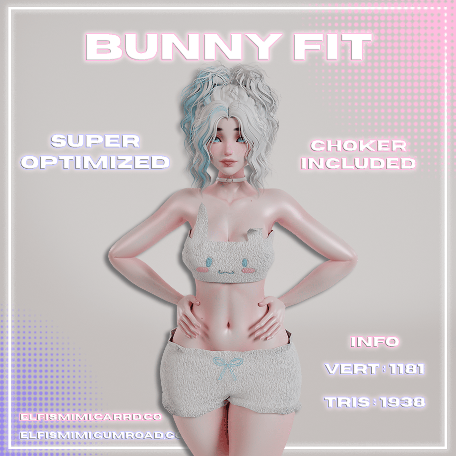 Bunny fit [Super optimized 2k tris]