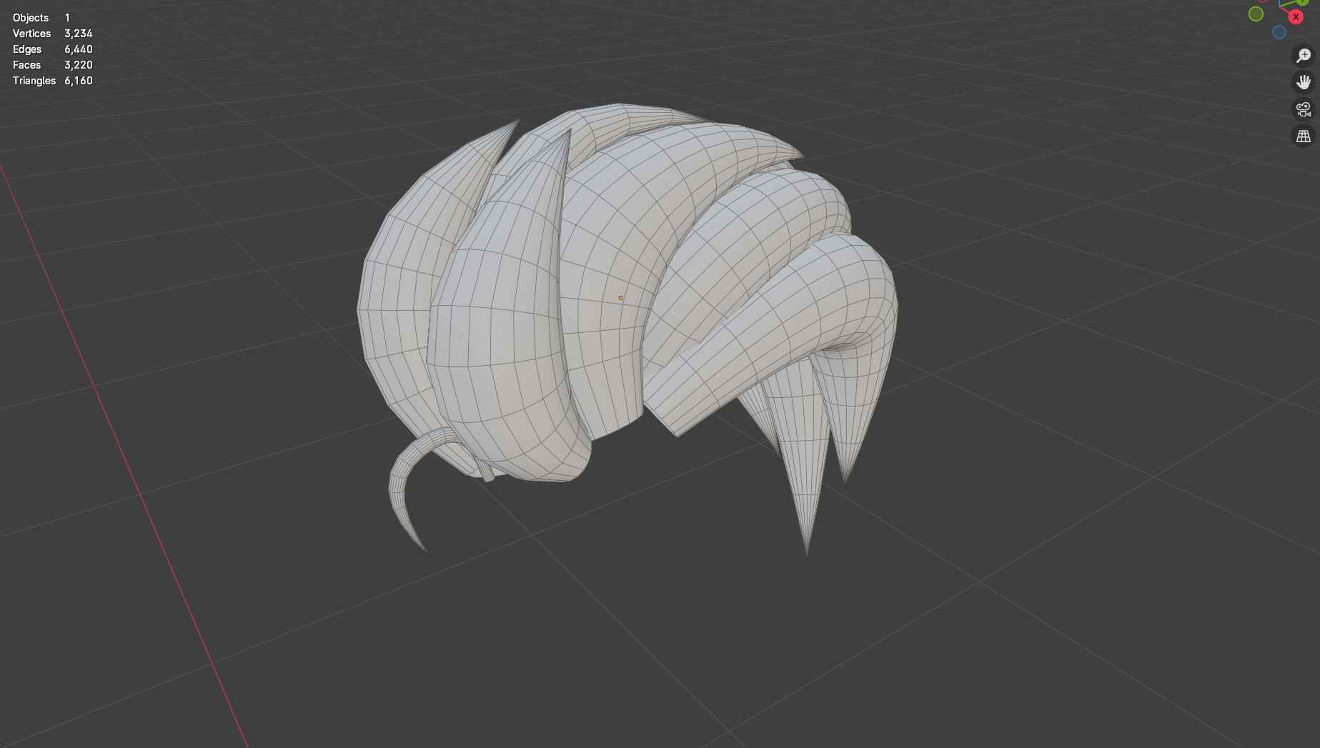VRChat | Slicked Back Hairstyle
