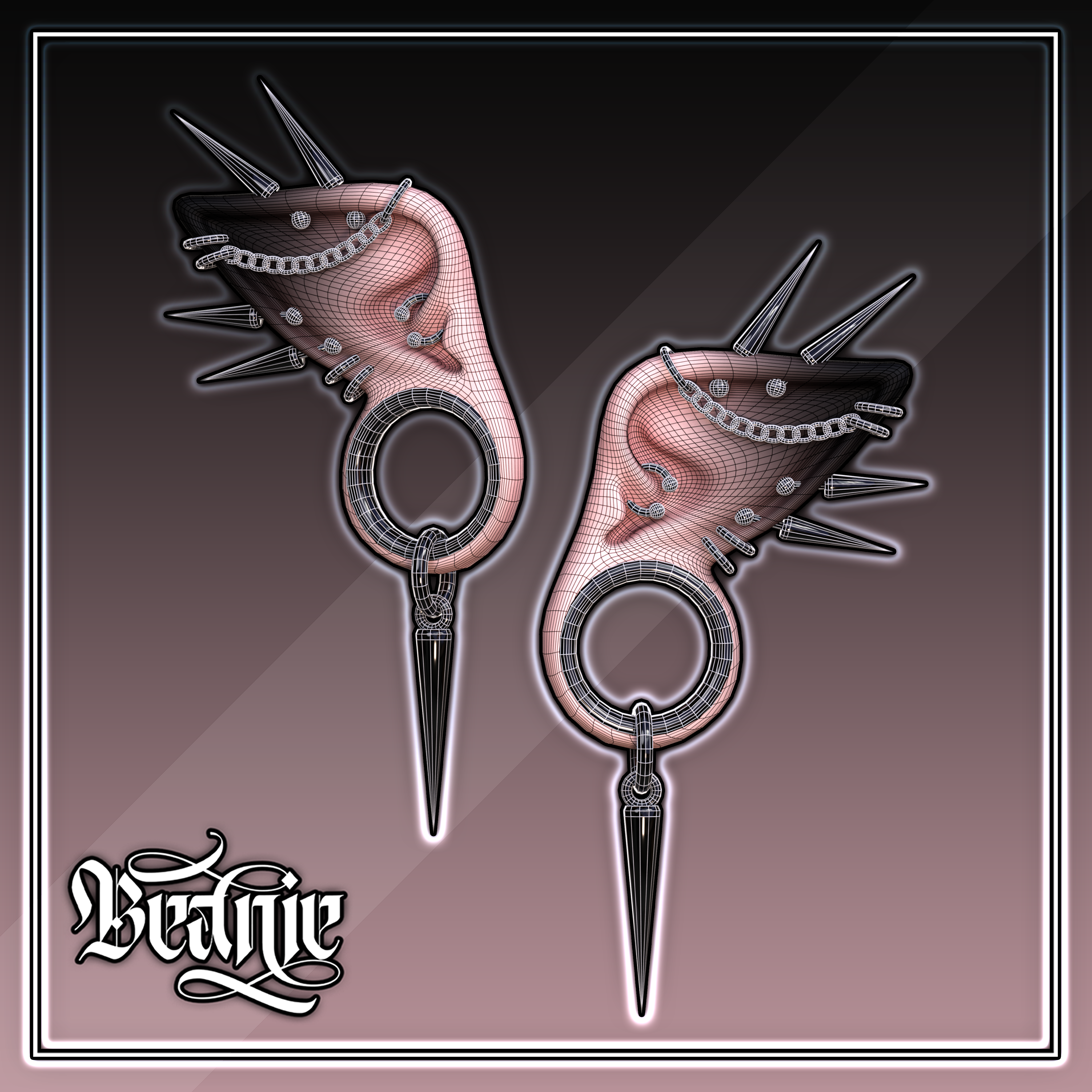 'Eclipse' Elf Ears + Jewelry Set