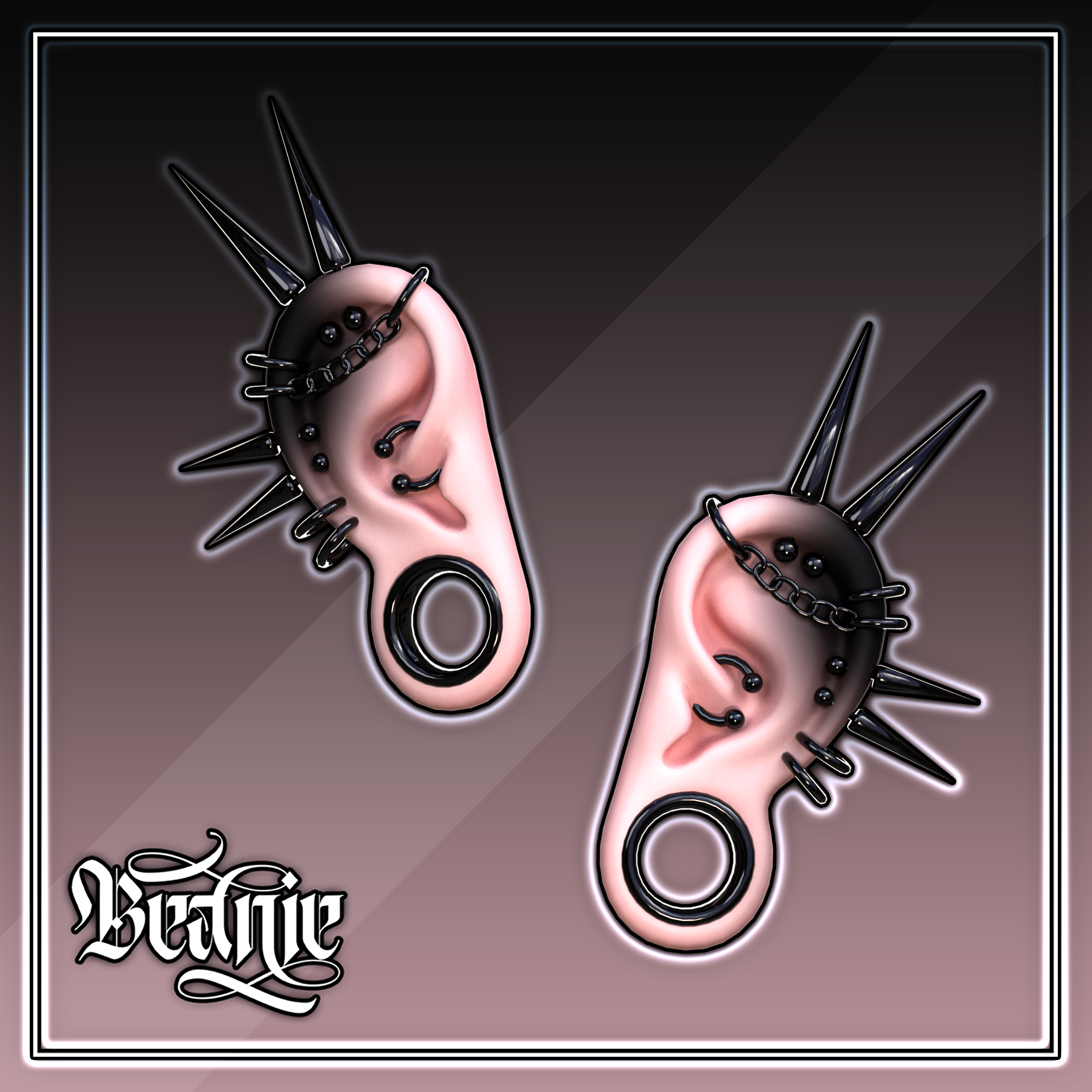'Eclipse' Elf Ears + Jewelry Set