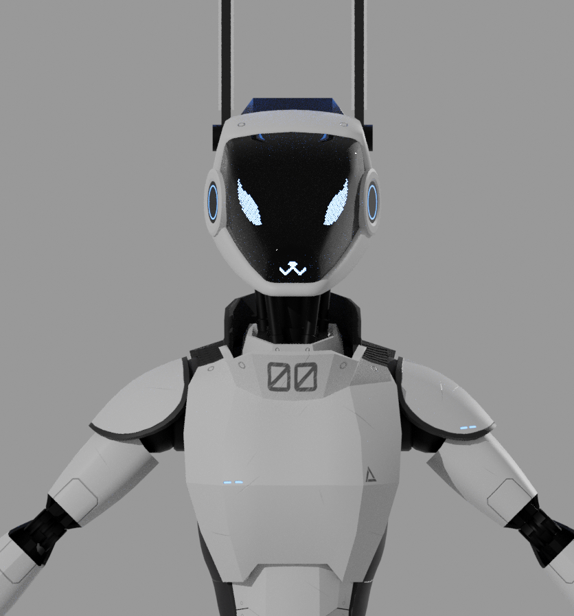 F1L-00 a.k.a Filo ( Robot model for VRChat/animation)