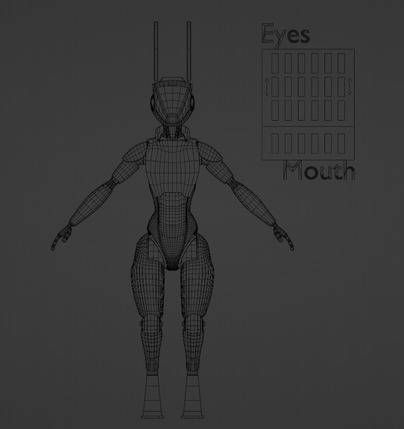 F1L-00 a.k.a Filo ( Robot model for VRChat/animation)