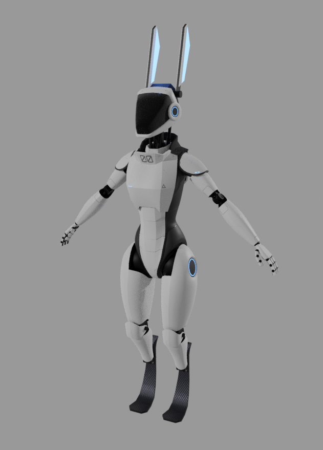 F1L-00 a.k.a Filo ( Robot model for VRChat/animation)