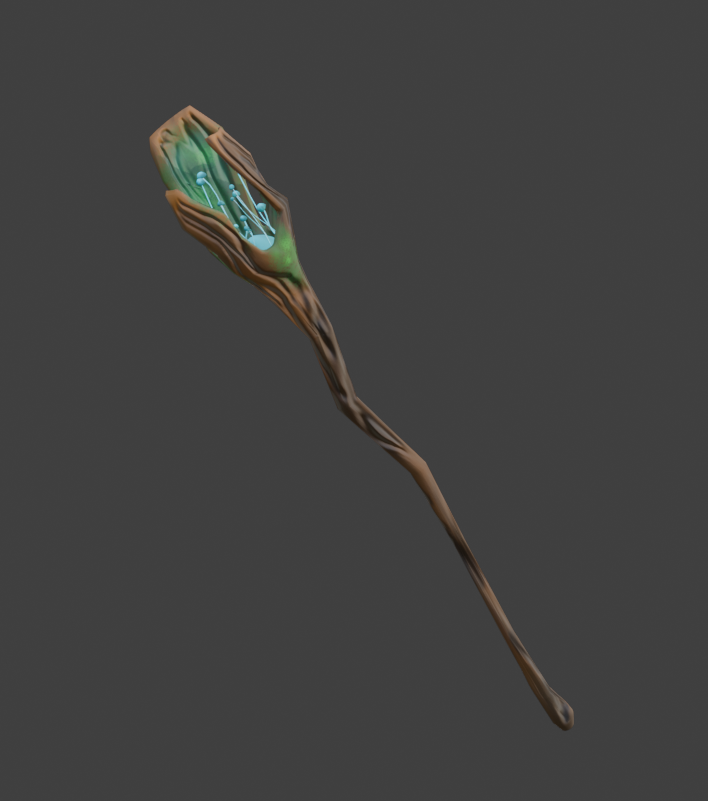 Glowing Mushroom Staff