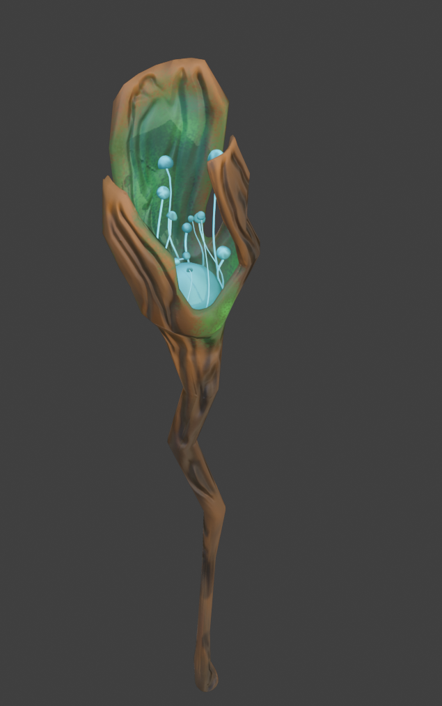 Glowing Mushroom Staff