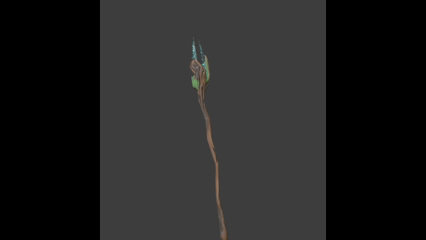 Glowing Mushroom Staff