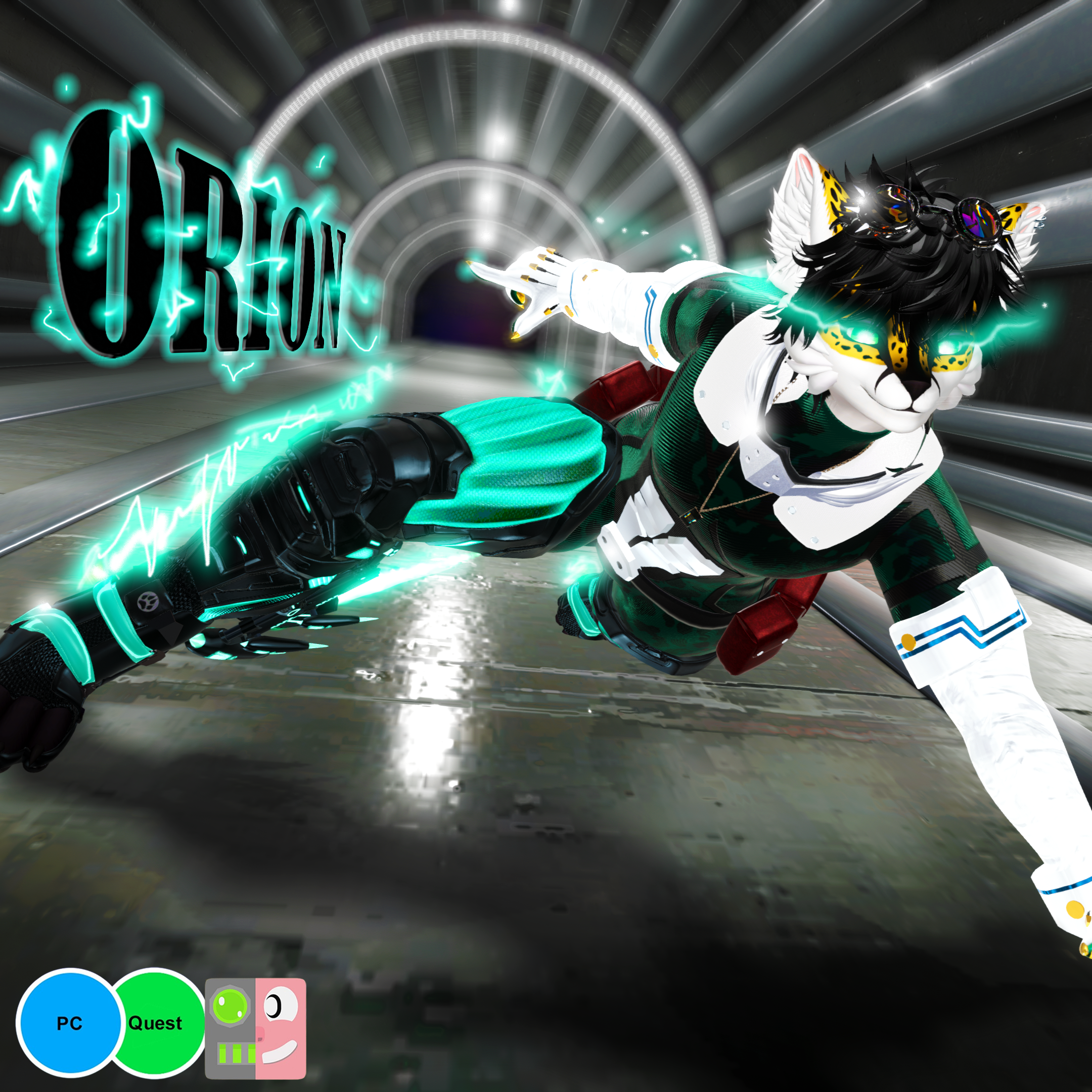 Orion-Cheetah  (Face Tracking/PC/QUEST/OPTI-Green) 