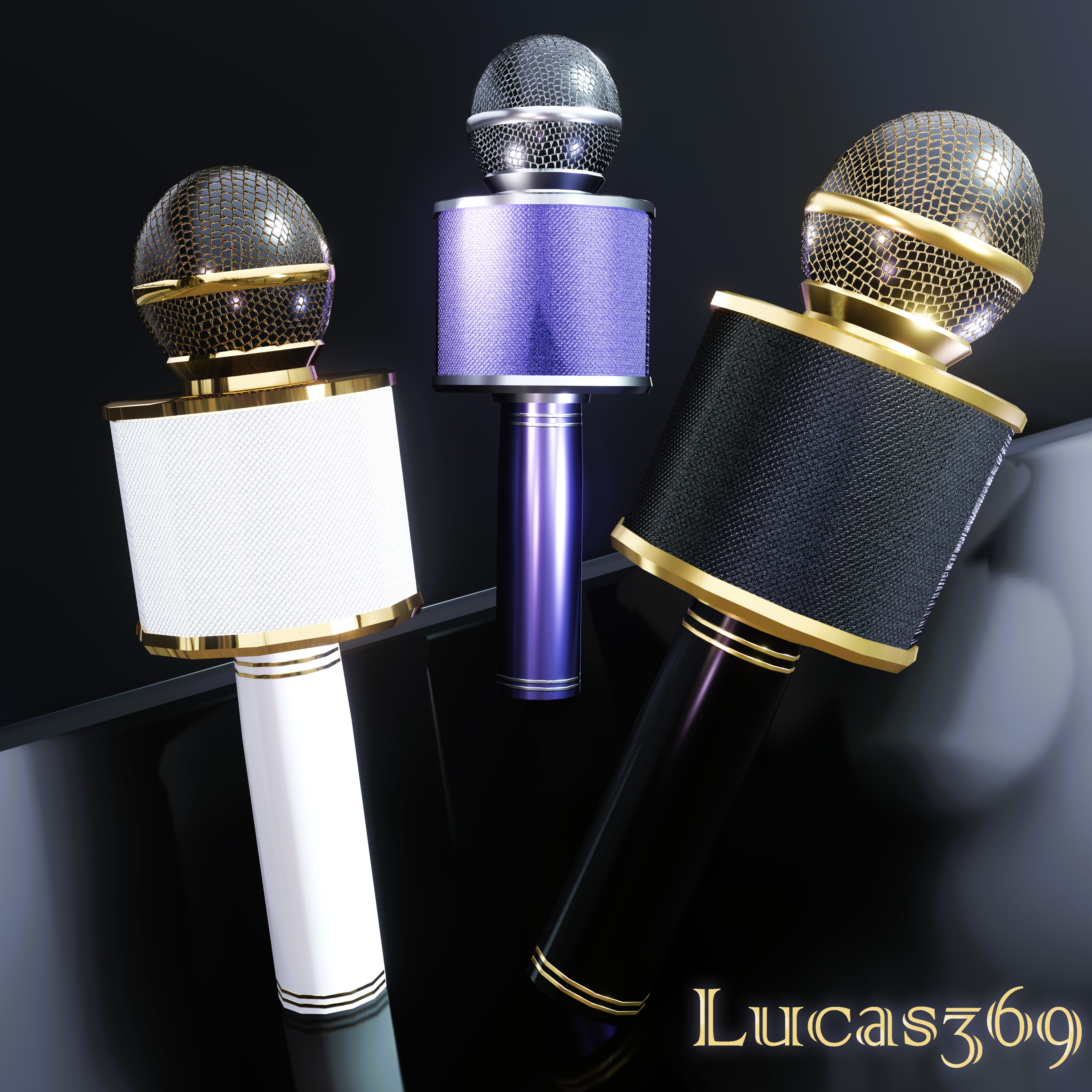 (Voice activated) Fancy Handheld Microphone 『Free in Nitro』
