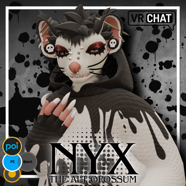 Nyx the alt Opossum Avatar (Masc) Vrchat 3.0 [PC]