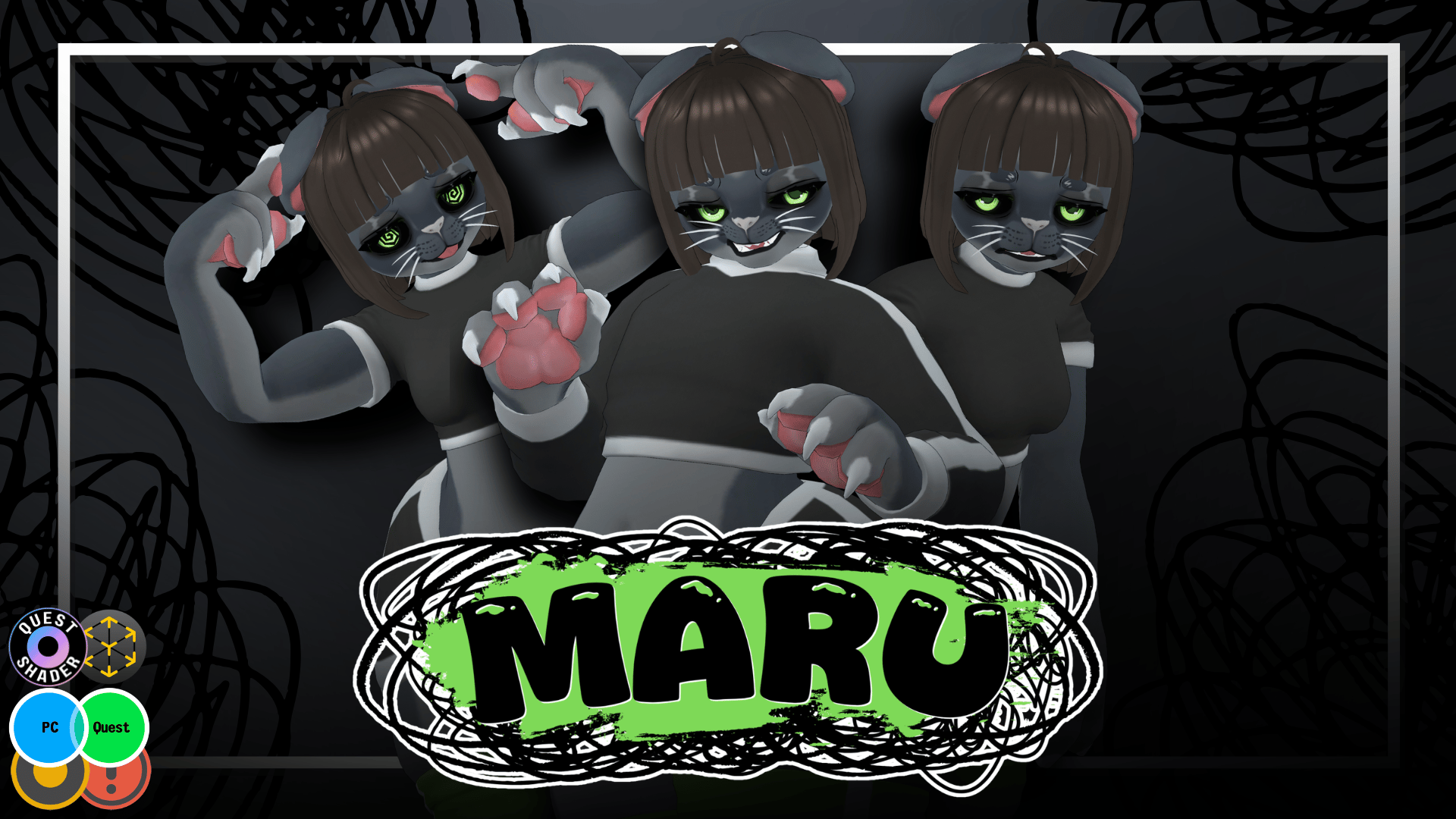 Maru 【PC/Quest/IOS + ARKit Face Tracking】