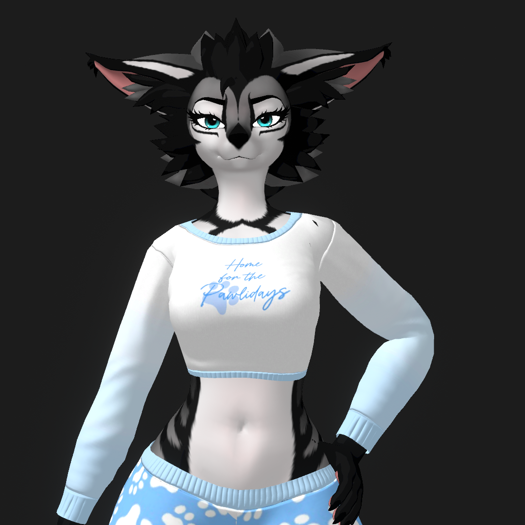 'Home for the 'Pawlidays'' Foxmoth PJ texture