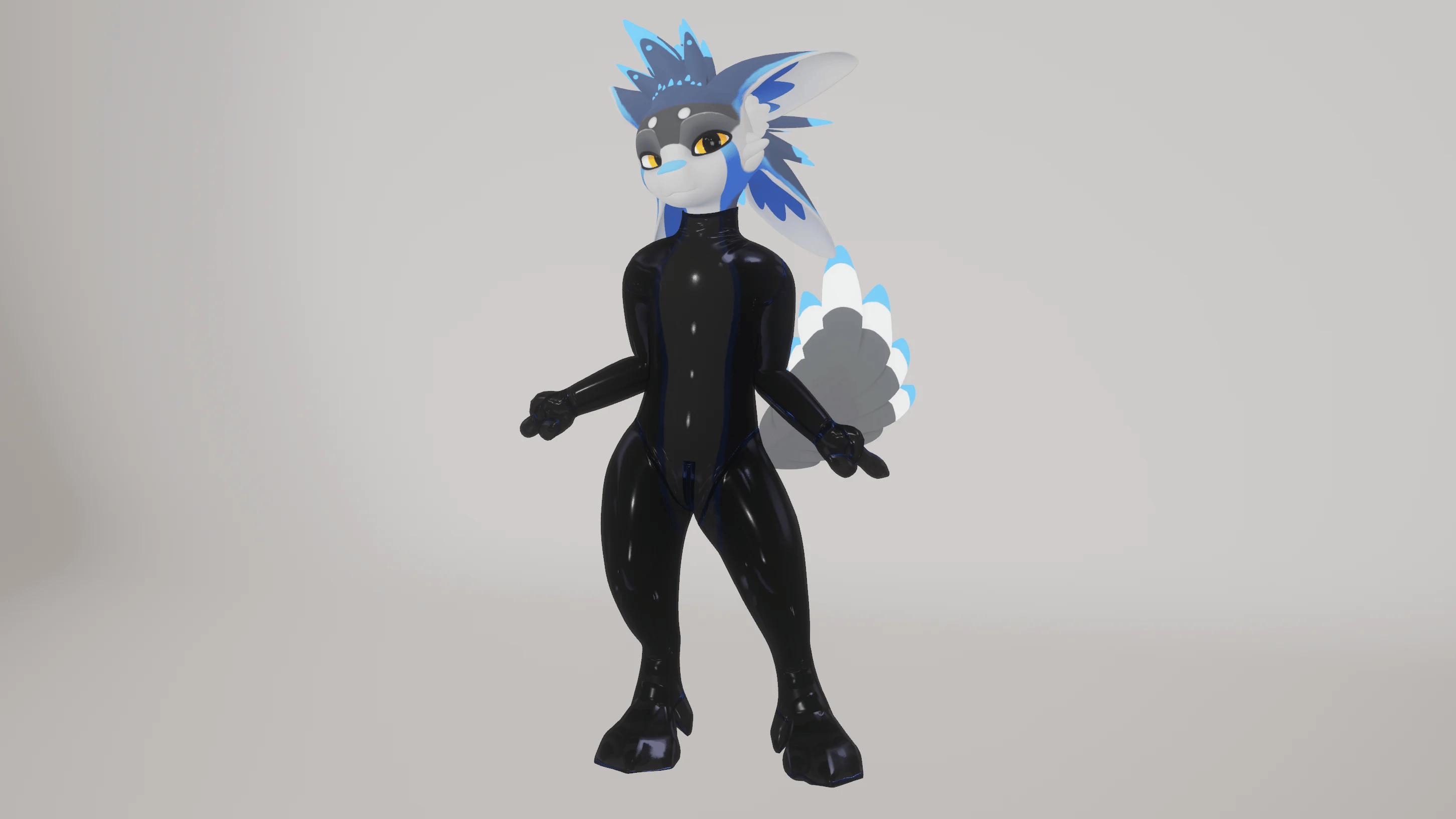 Latex Catsuit for Spiri'vali