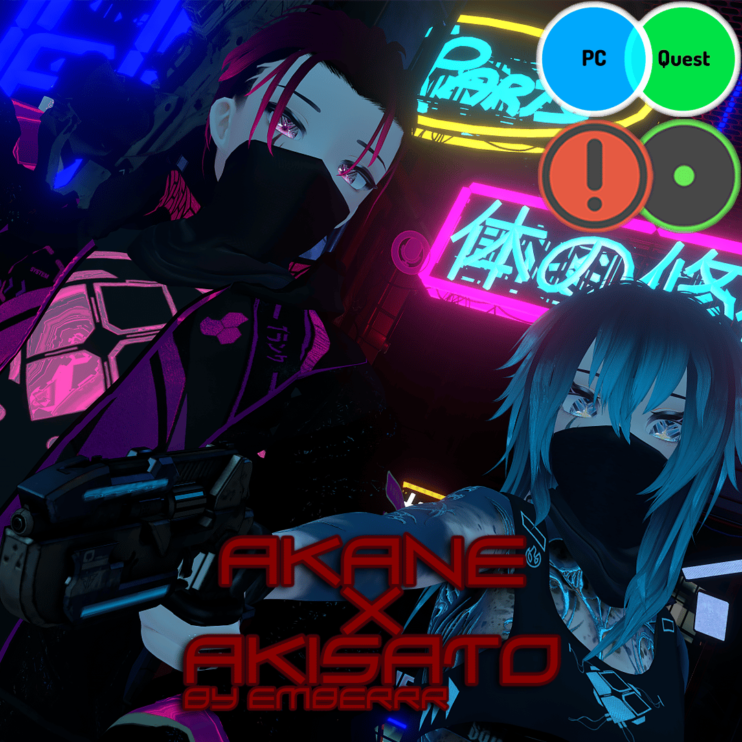Cybernetic Sniper Couple - Akane x Akisato (VCC/SPS/Quest/Green Ver.) Unity 2022