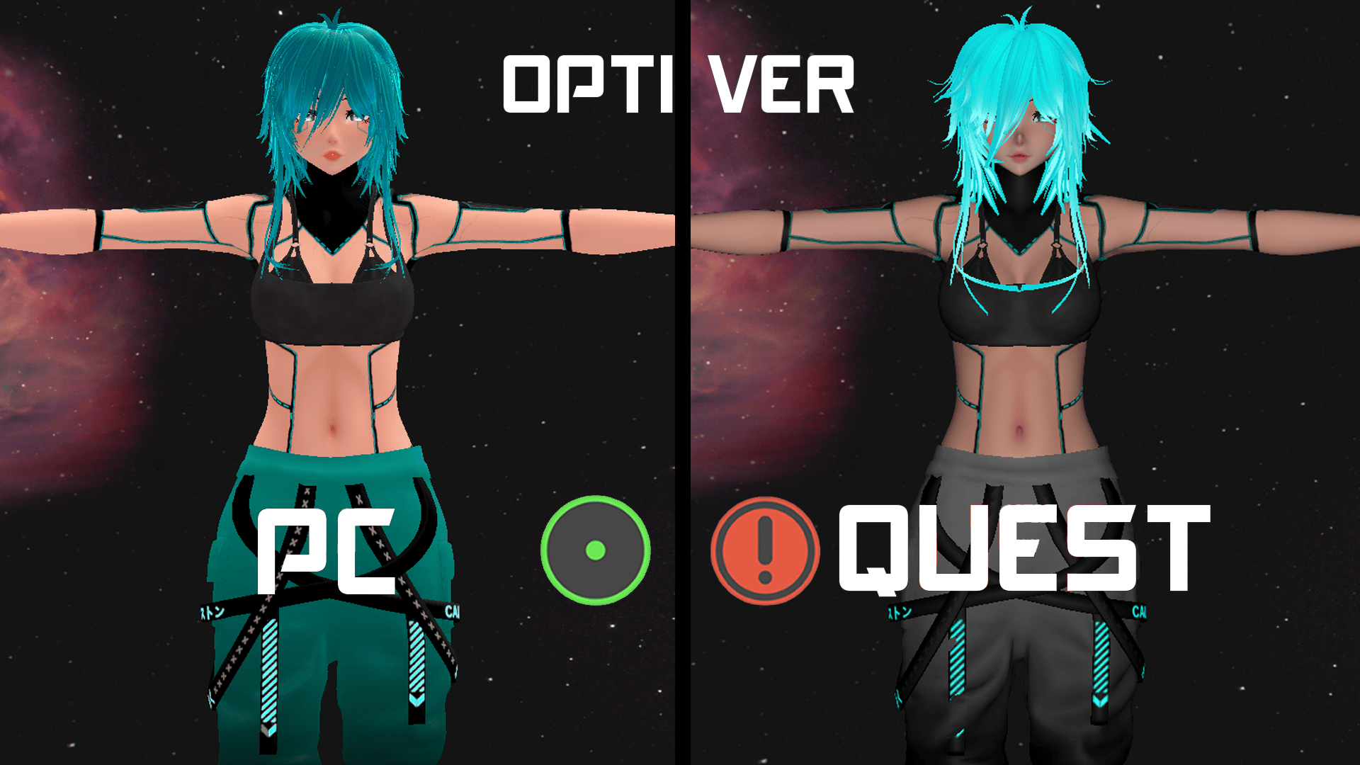 Kokoro - Cybernetic Samurai (VCC/SPS/Quest/Green Ver.) Unity 2022