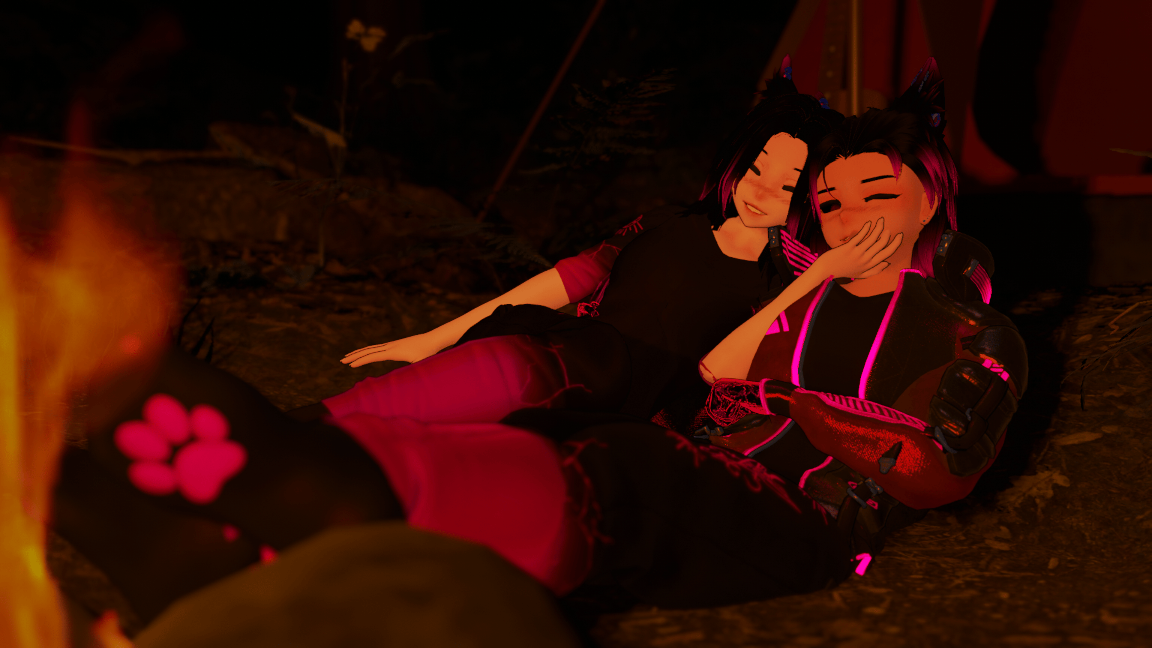 Pyromancer Couple - Hikaru x Homura (VCC/SPS/FT/Quest/Green Ver.) Unity 2022