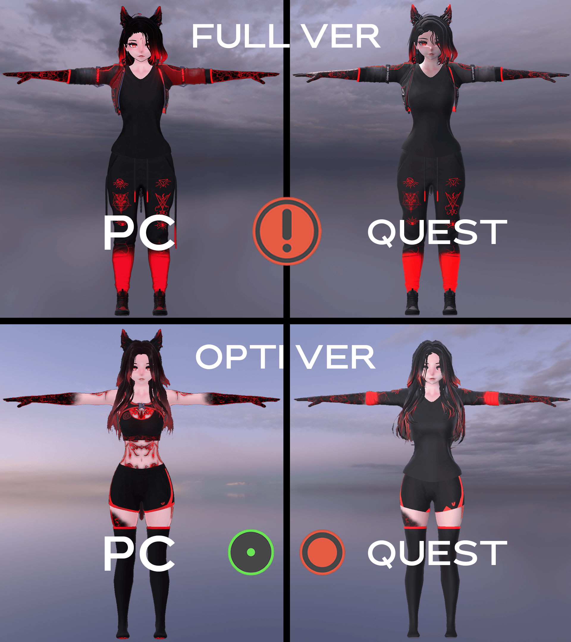 Pyromancer Couple - Hikaru x Homura (VCC/SPS/FT/Quest/Green Ver.) Unity 2022