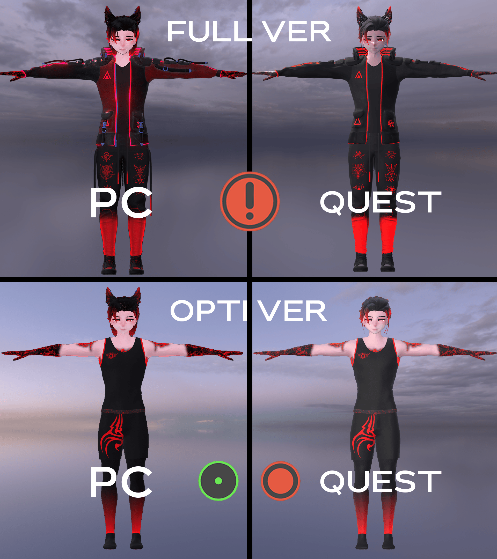 Pyromancer Couple - Hikaru x Homura (VCC/SPS/FT/Quest/Green Ver.) Unity 2022