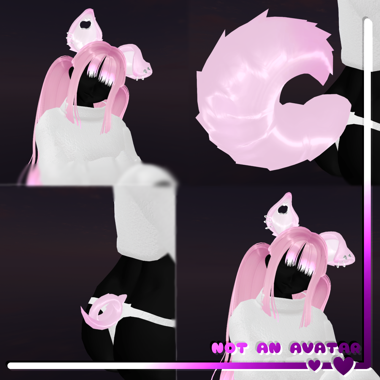 Puppy + Piggy set | NOT AN AVATAR |