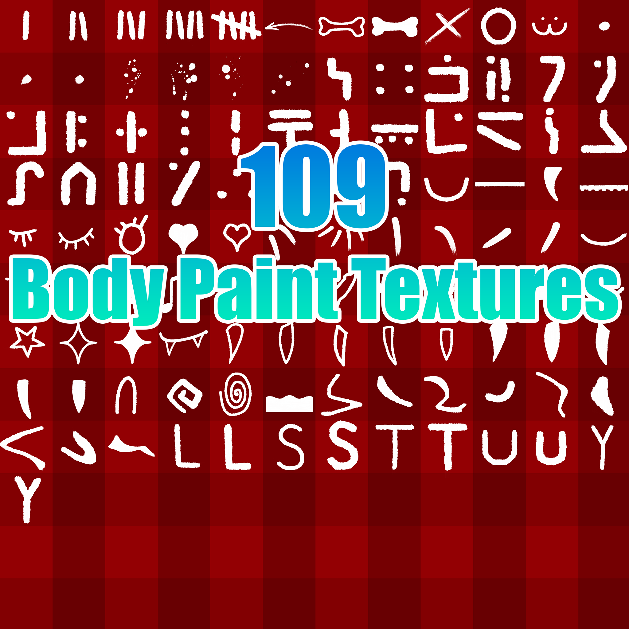 Vrchat Body paint texture pack