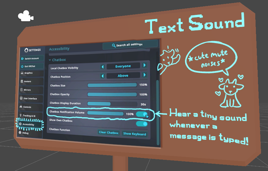 Text Chat Sign