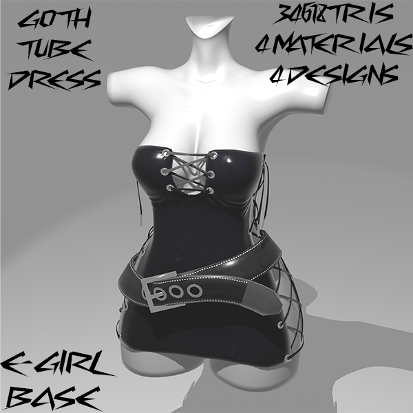 Goth Tube Dress | E-girl Vrbase