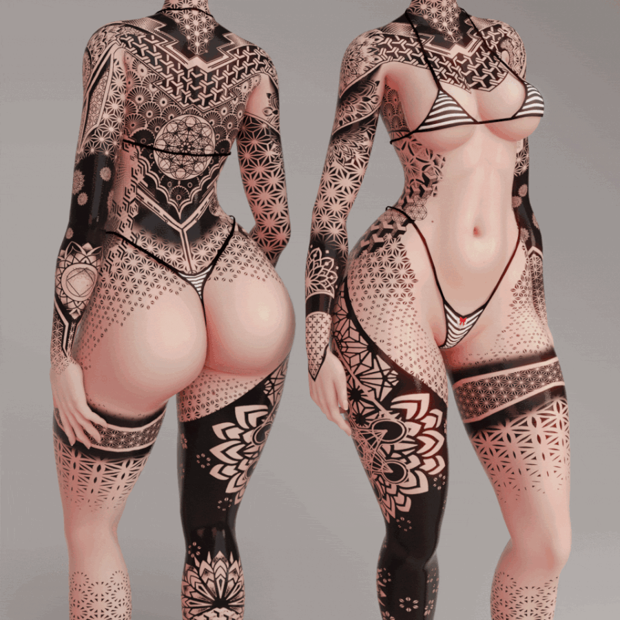 Geometric Dreams Tattoo [VRBase EGirl]