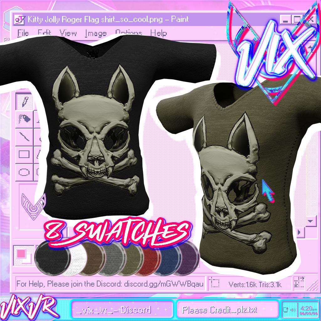Kitty Cat Skull CrossBones Jolly Roger Shirt for Males