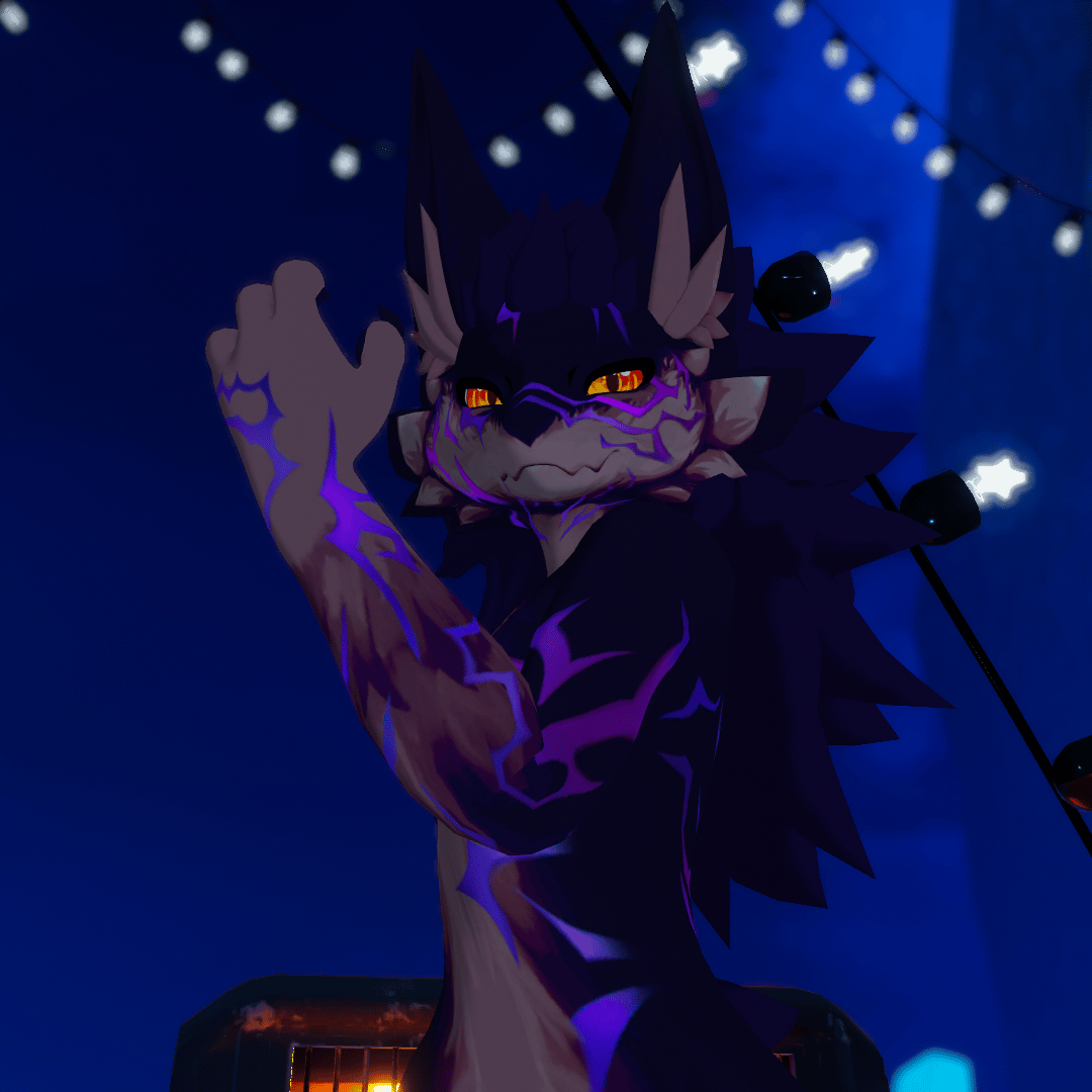 Lion Demon Patterns Novabeast Overlay (+ AudioLink)