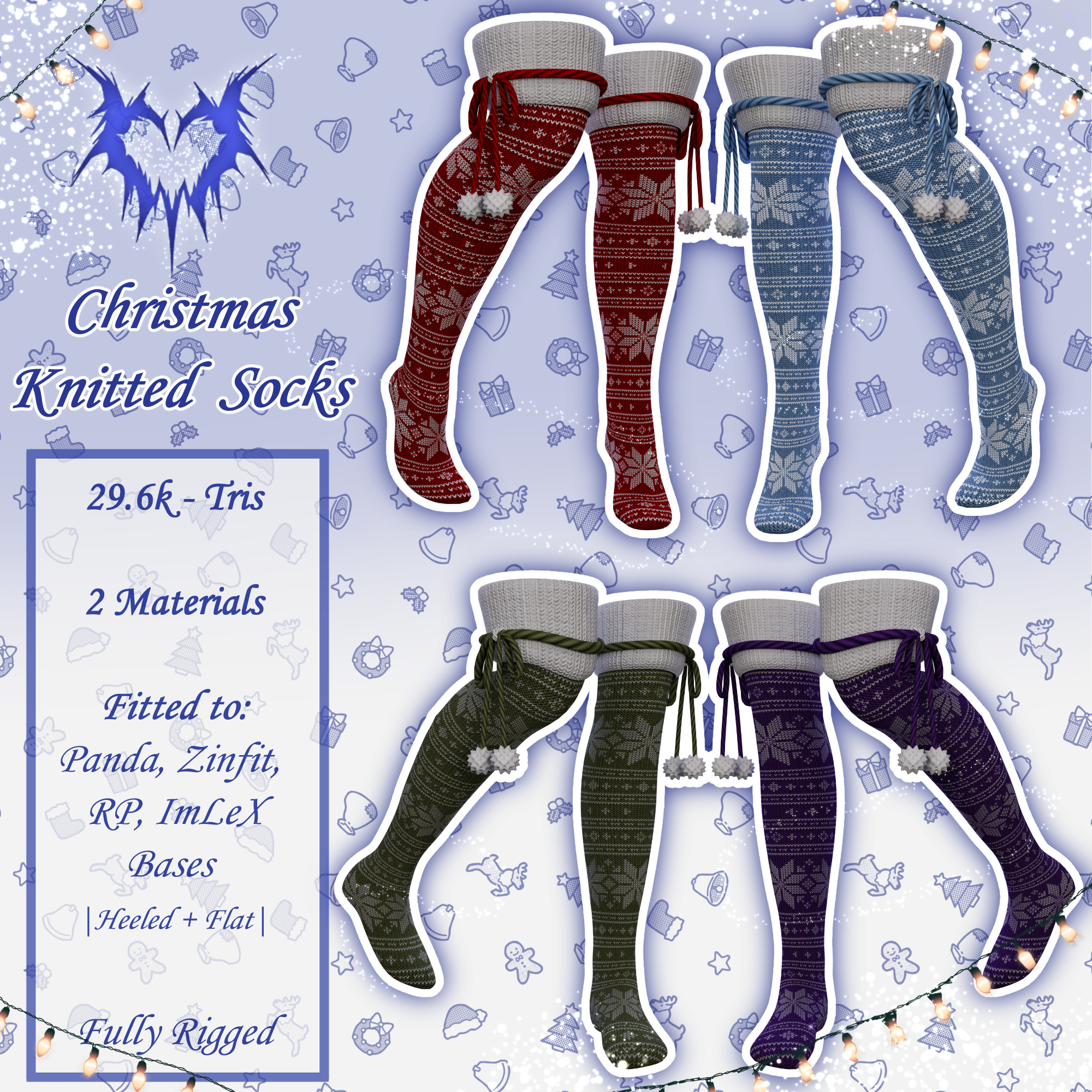 Christmas Knitted Socks