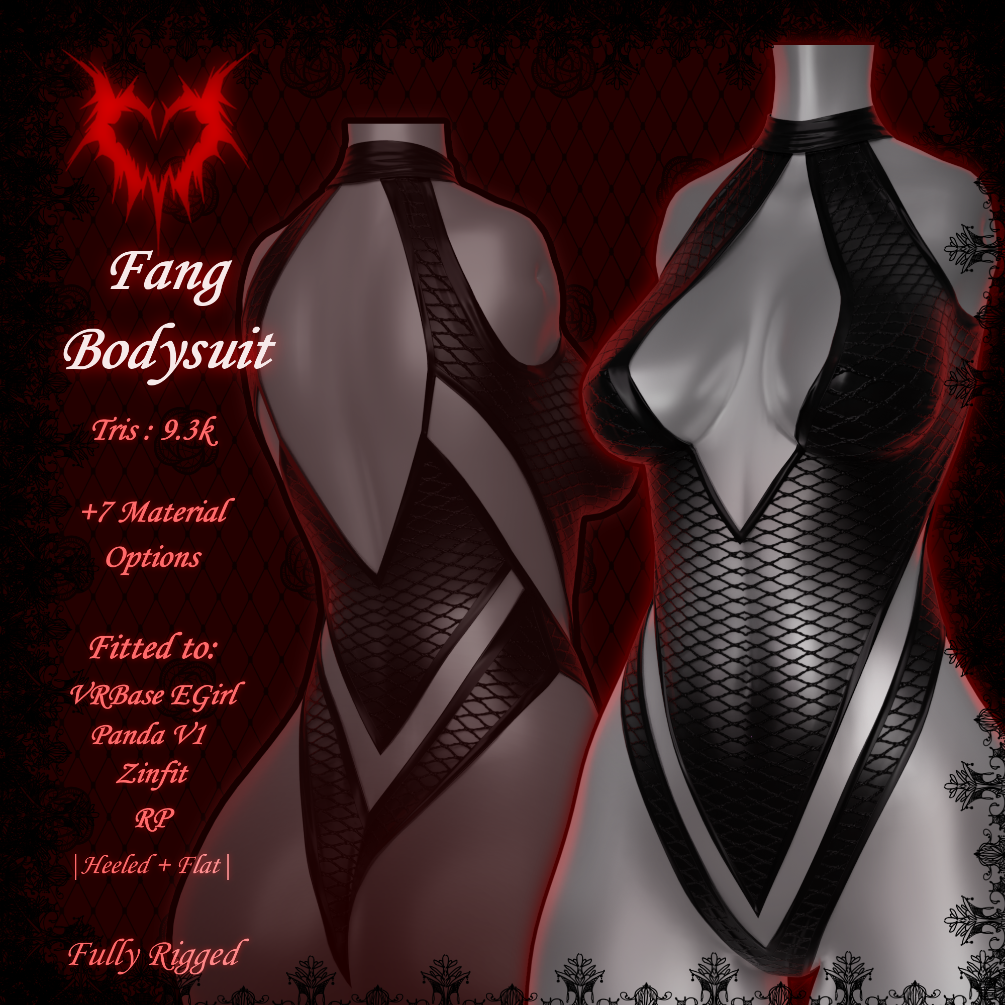 Fang Bodysuit - Commercial License 