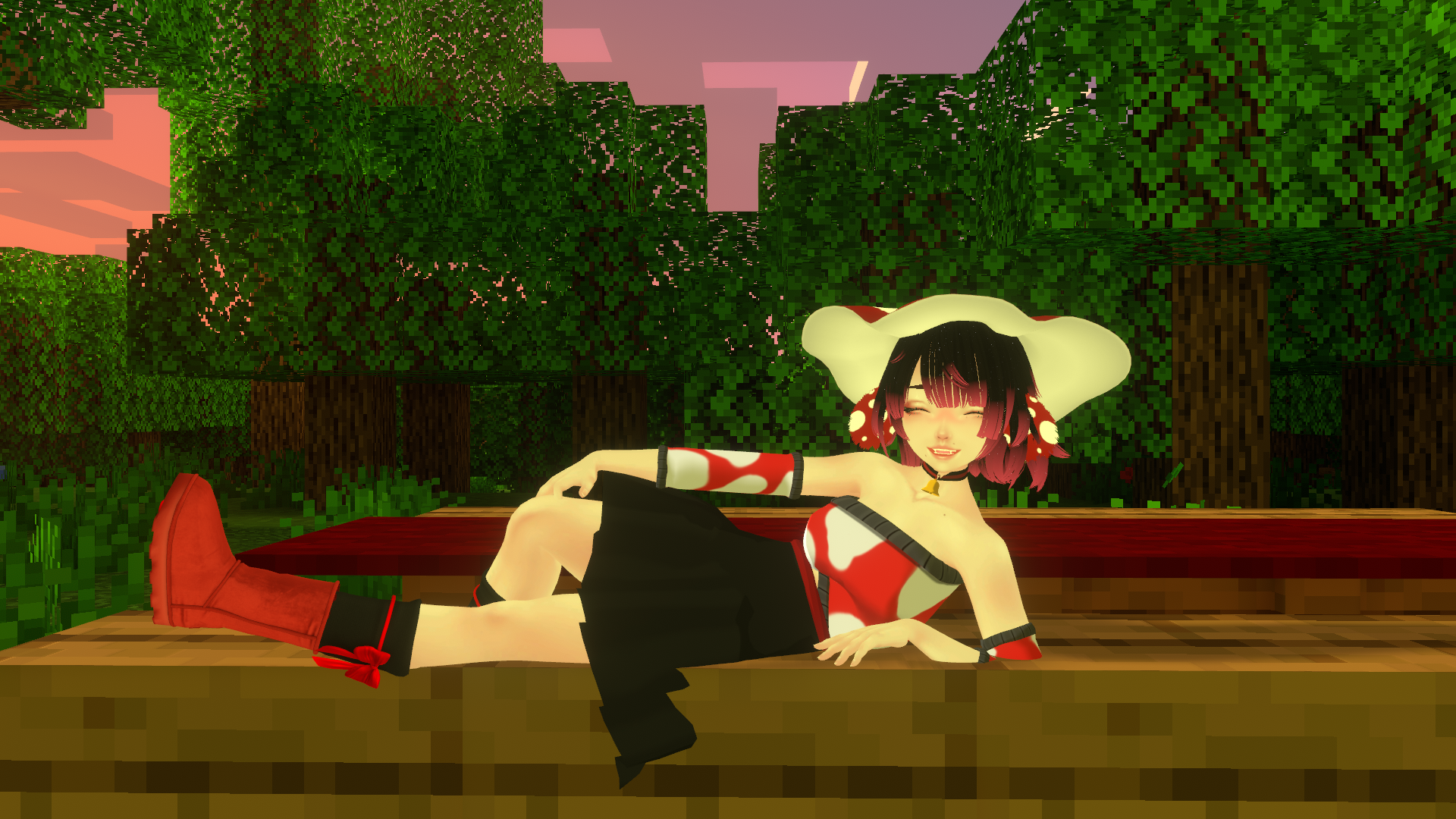 Minecraft Mooshroom Girl