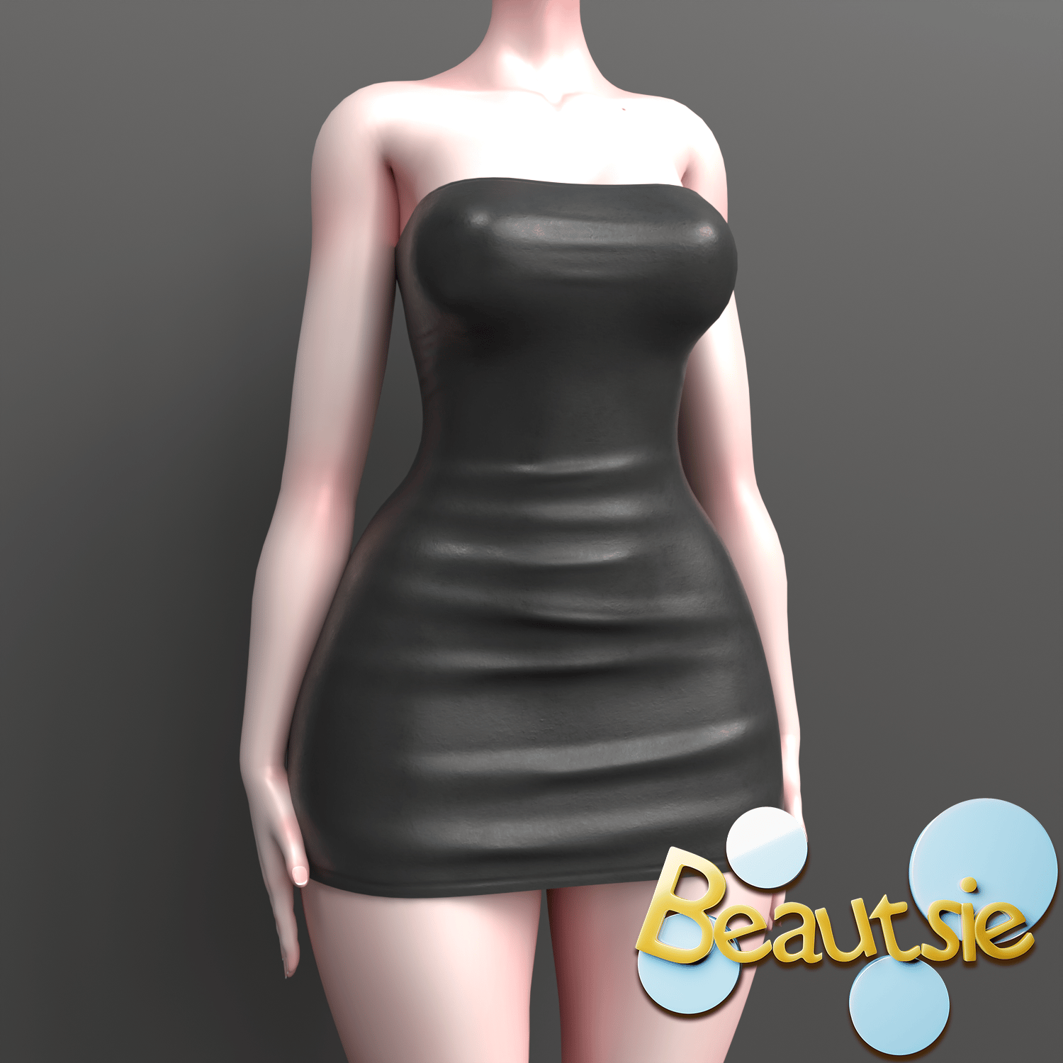 .:Beautsie:. Leather Mini Dress